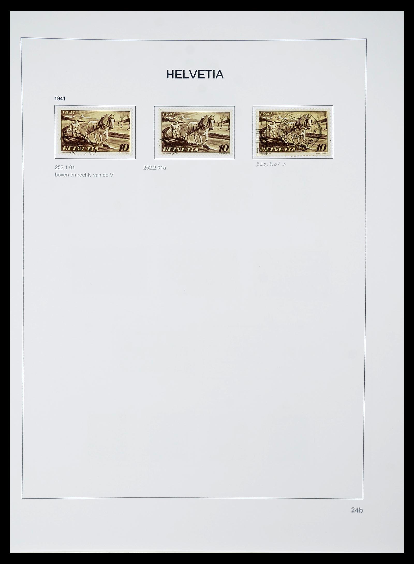 34424 081 - Postzegelverzameling 34424 Zwitserland 1850-2008.