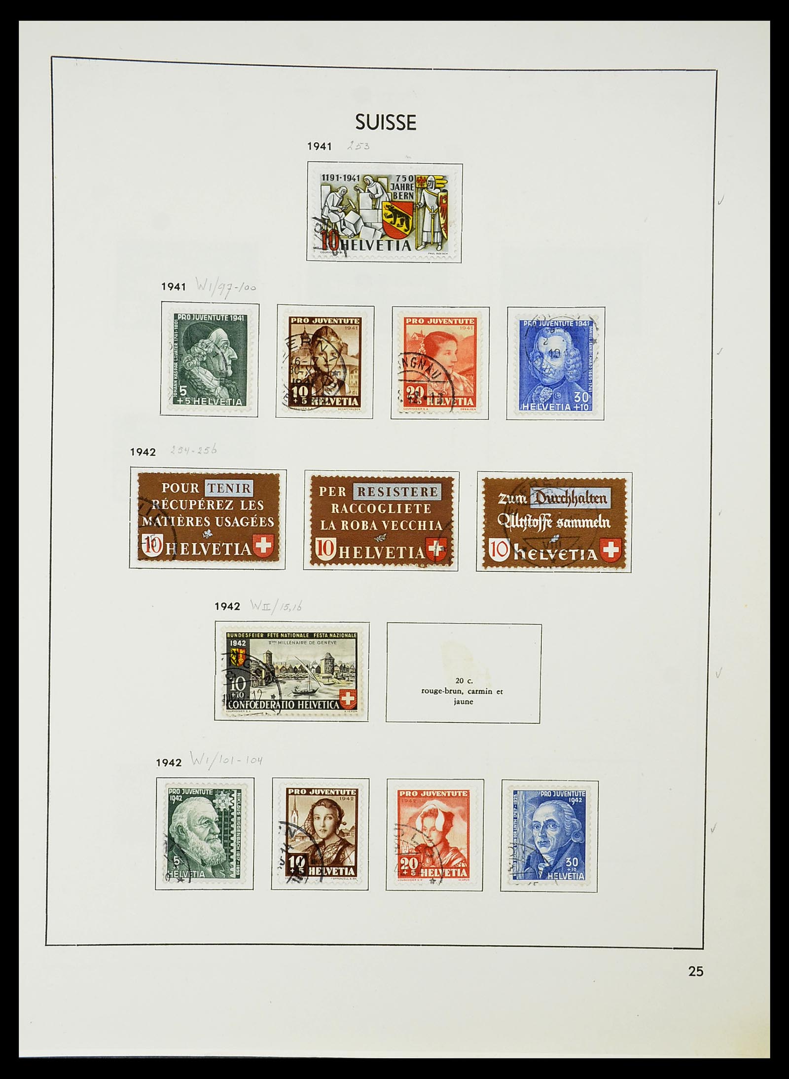 34424 082 - Postzegelverzameling 34424 Zwitserland 1850-2008.
