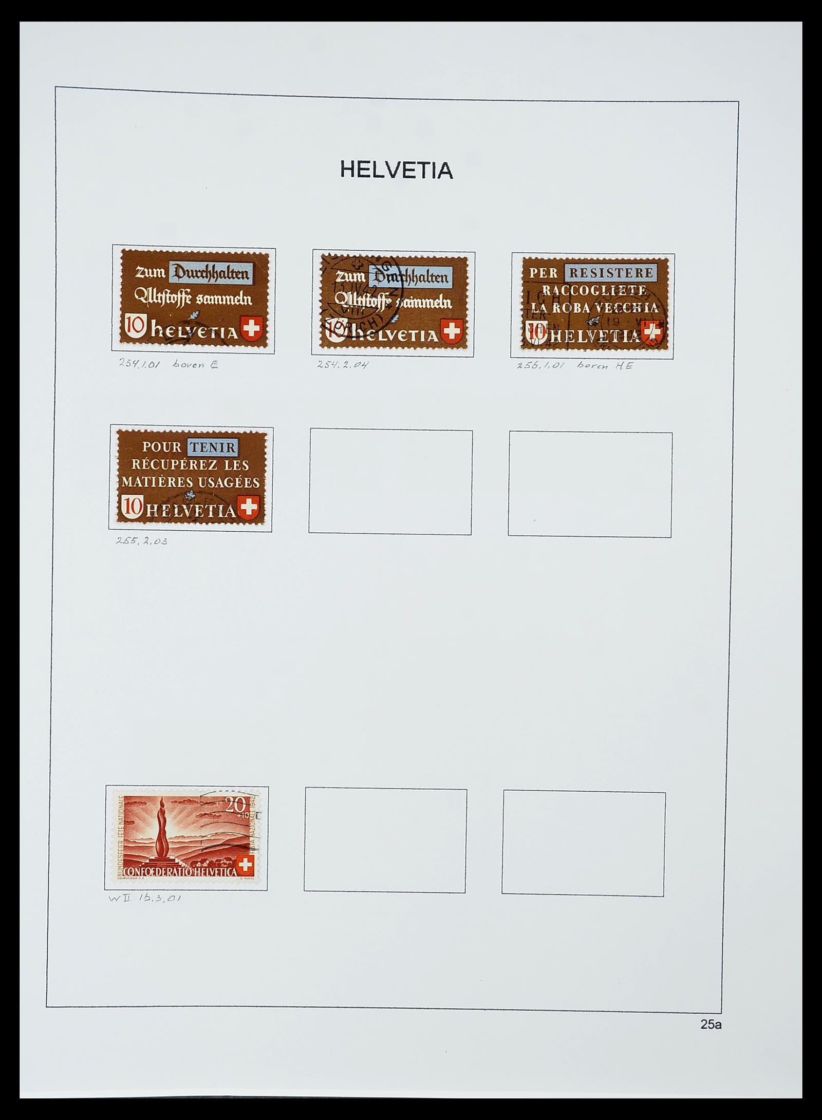 34424 083 - Postzegelverzameling 34424 Zwitserland 1850-2008.