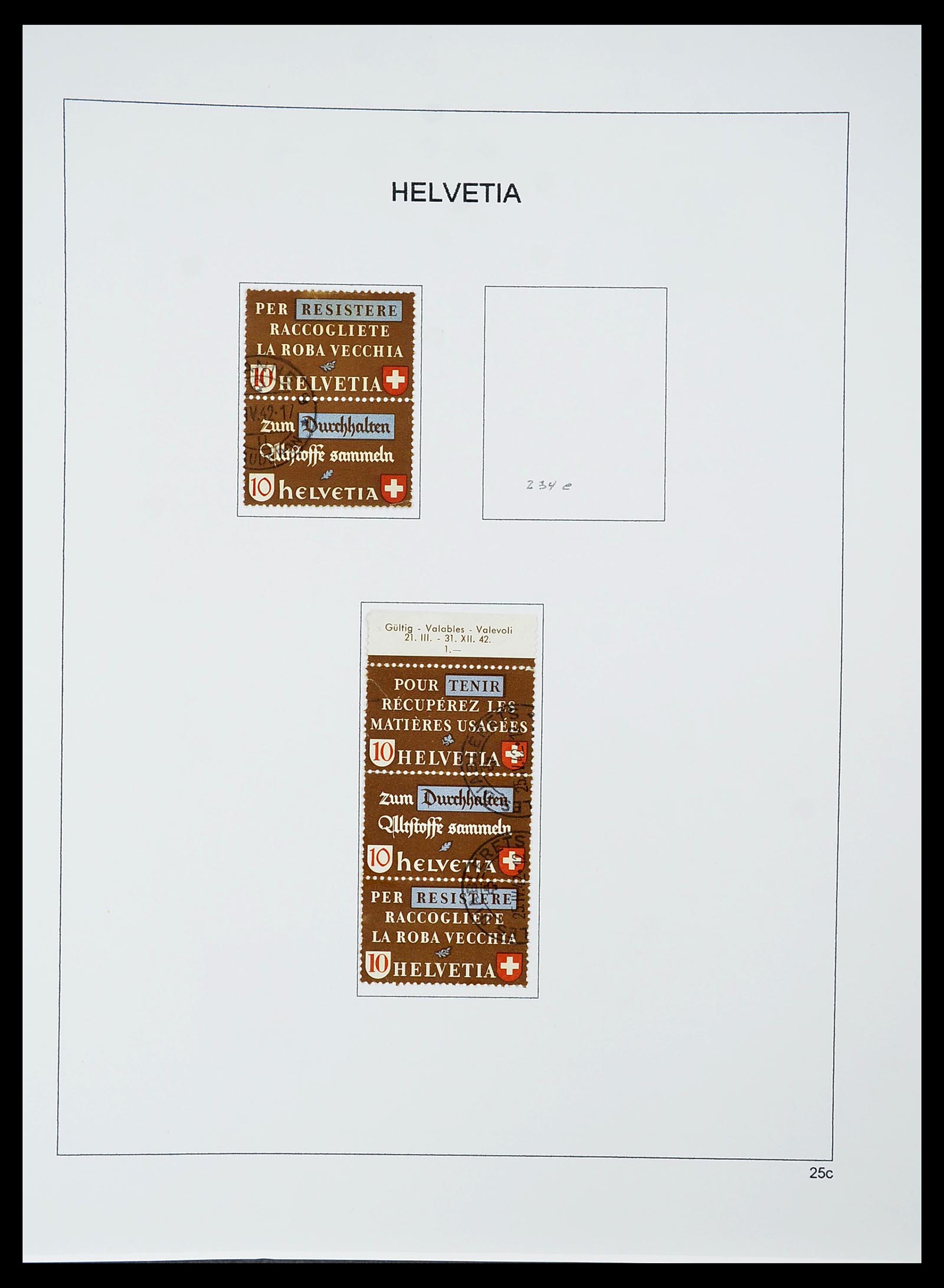 34424 085 - Postzegelverzameling 34424 Zwitserland 1850-2008.