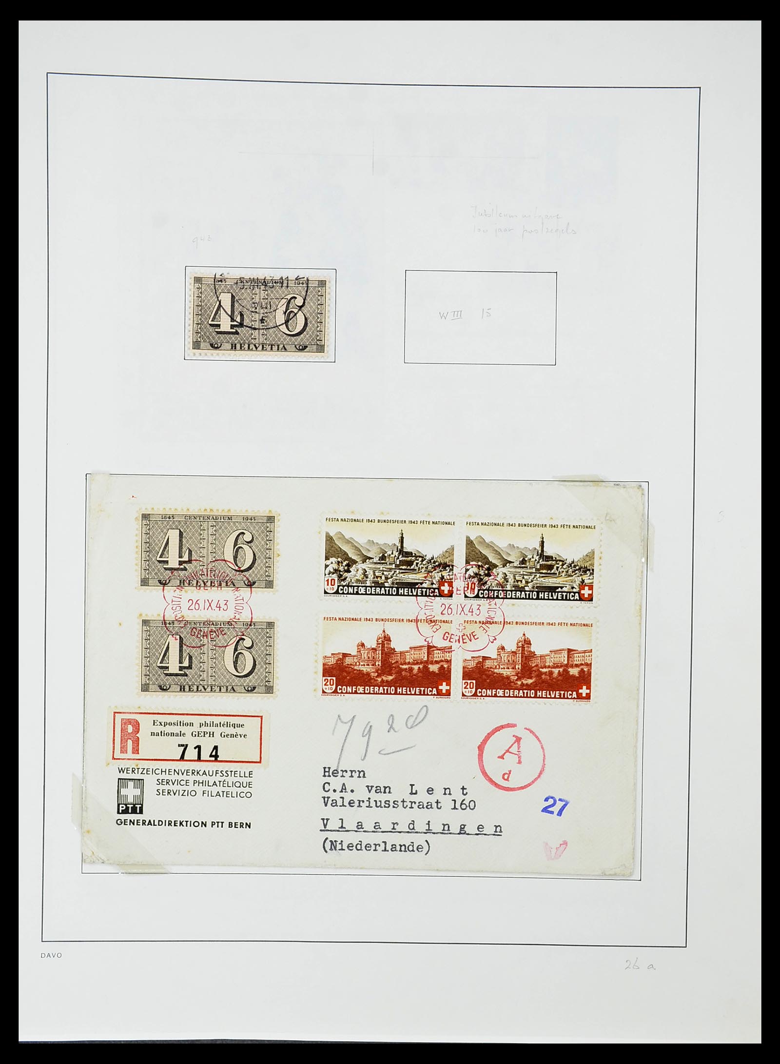 34424 087 - Postzegelverzameling 34424 Zwitserland 1850-2008.