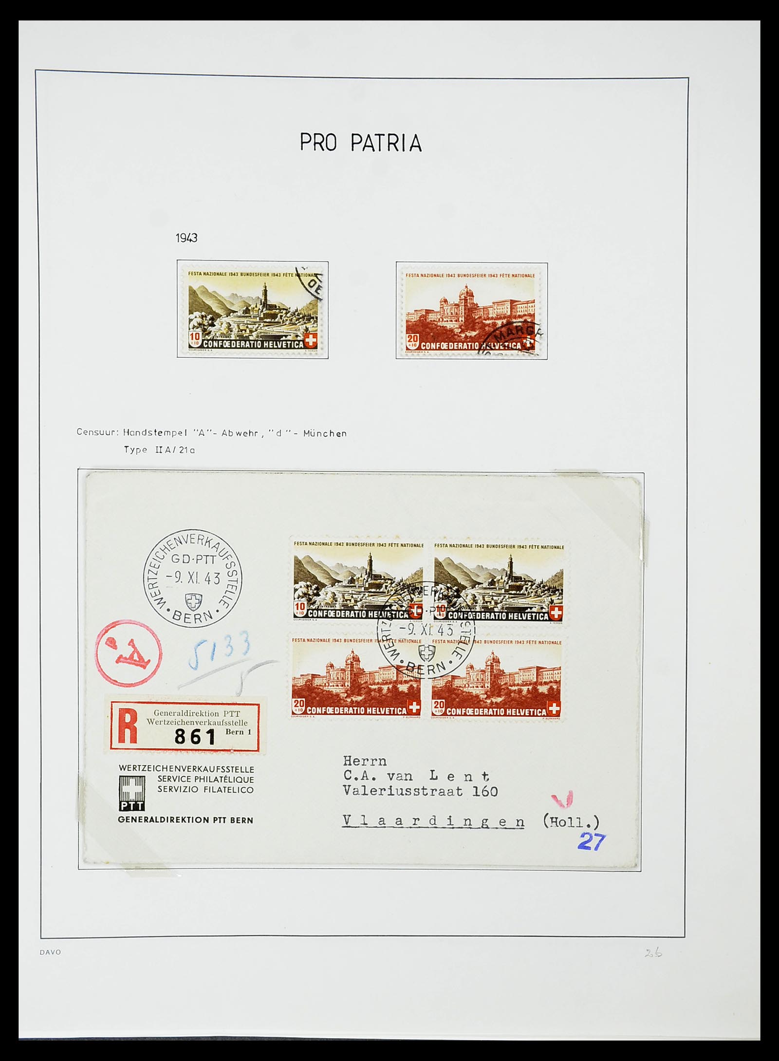 34424 088 - Postzegelverzameling 34424 Zwitserland 1850-2008.