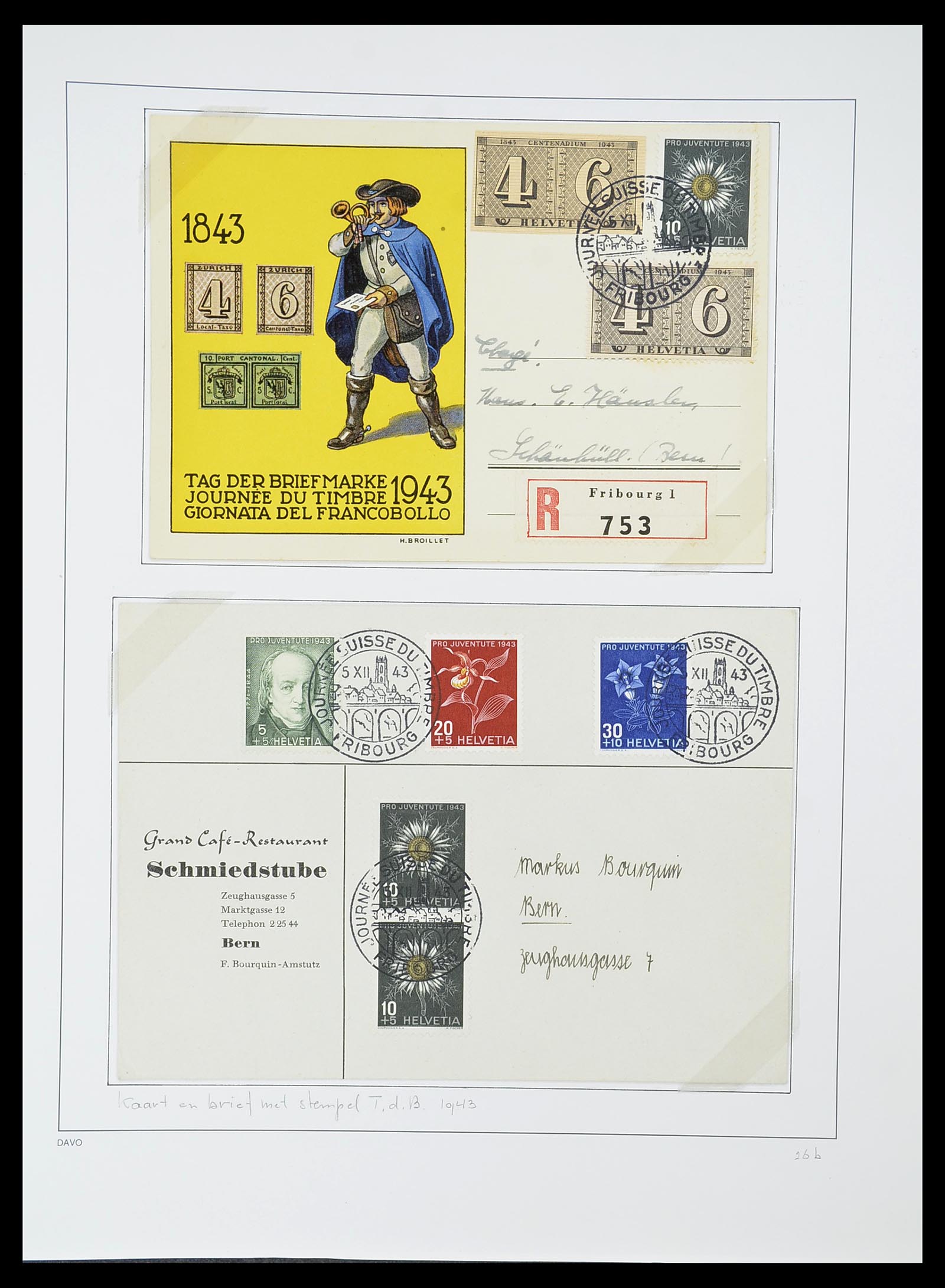 34424 089 - Postzegelverzameling 34424 Zwitserland 1850-2008.