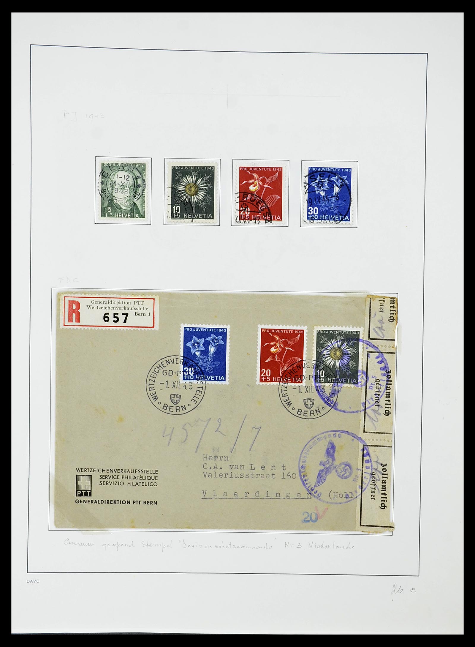 34424 090 - Postzegelverzameling 34424 Zwitserland 1850-2008.