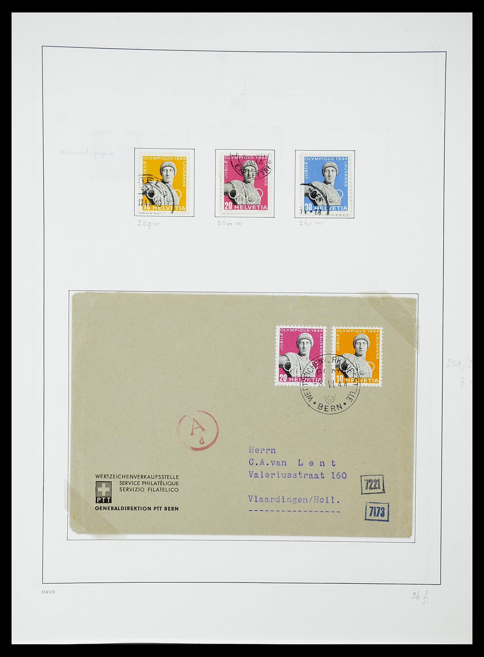 34424 093 - Postzegelverzameling 34424 Zwitserland 1850-2008.