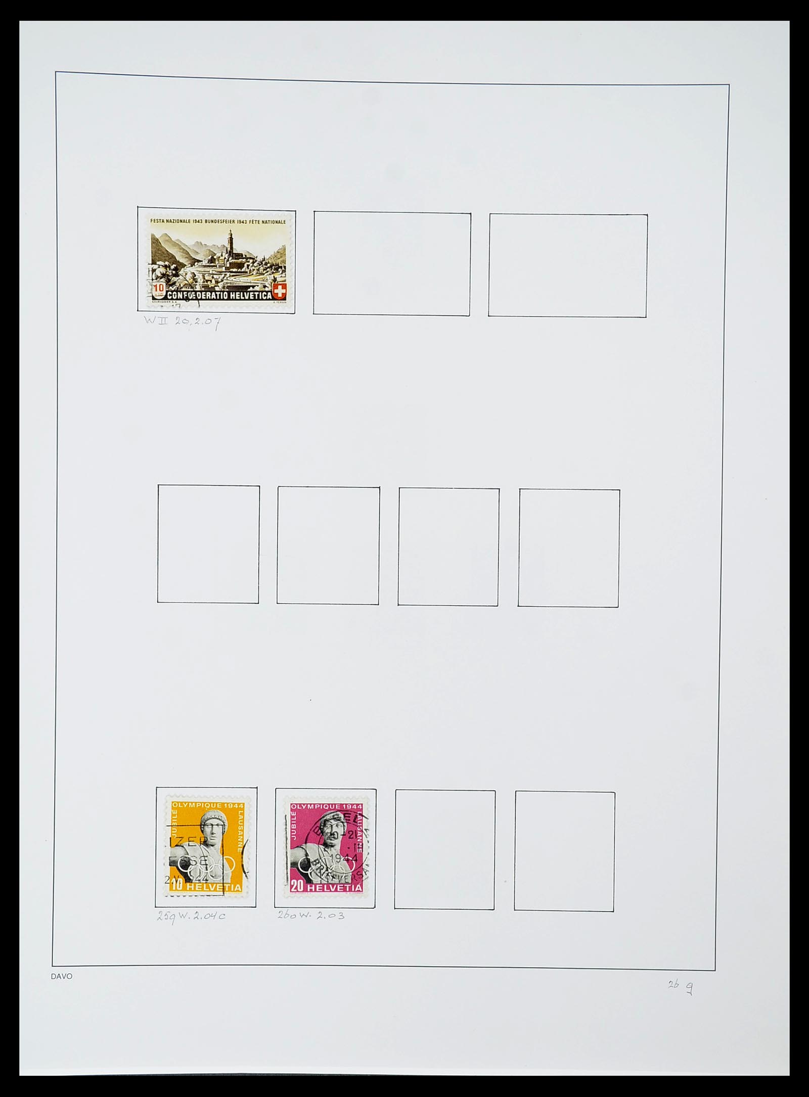 34424 094 - Postzegelverzameling 34424 Zwitserland 1850-2008.