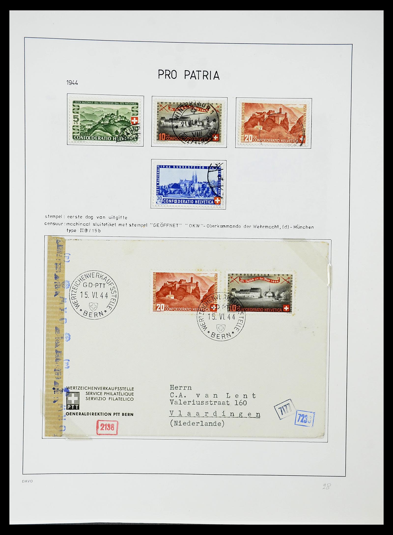 34424 096 - Postzegelverzameling 34424 Zwitserland 1850-2008.