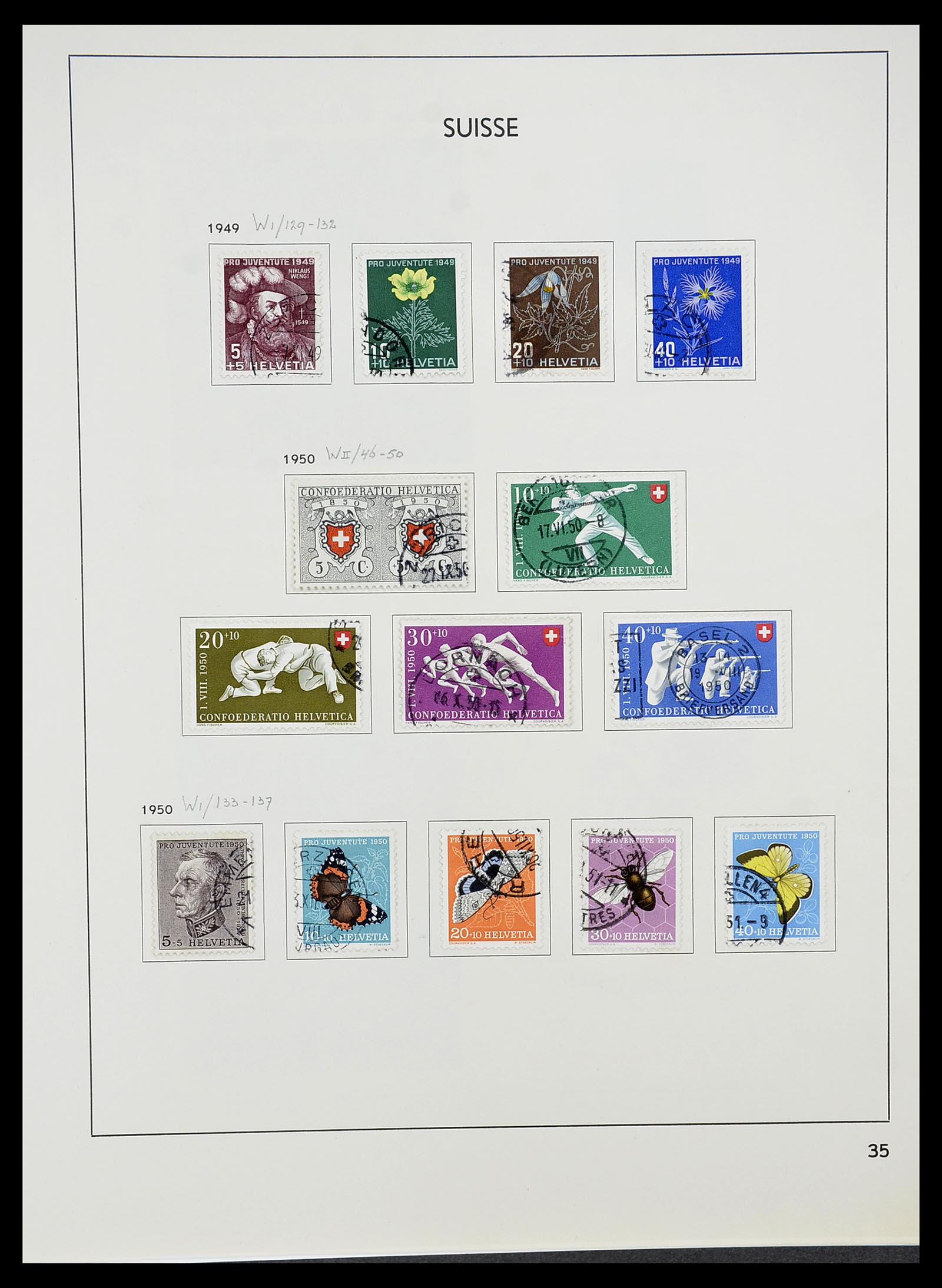 34424 126 - Postzegelverzameling 34424 Zwitserland 1850-2008.