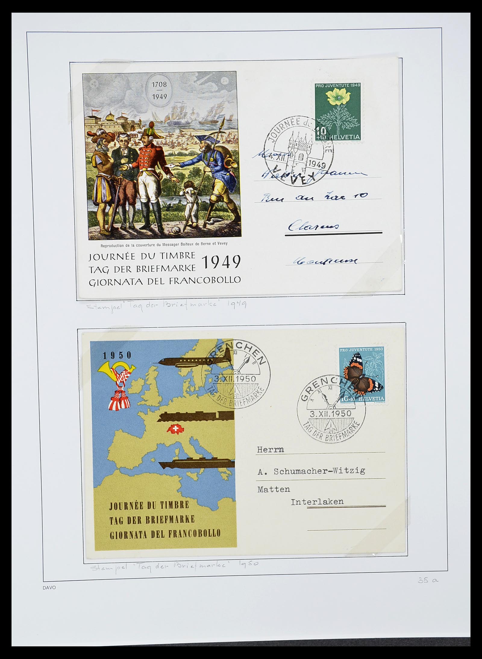 34424 127 - Postzegelverzameling 34424 Zwitserland 1850-2008.