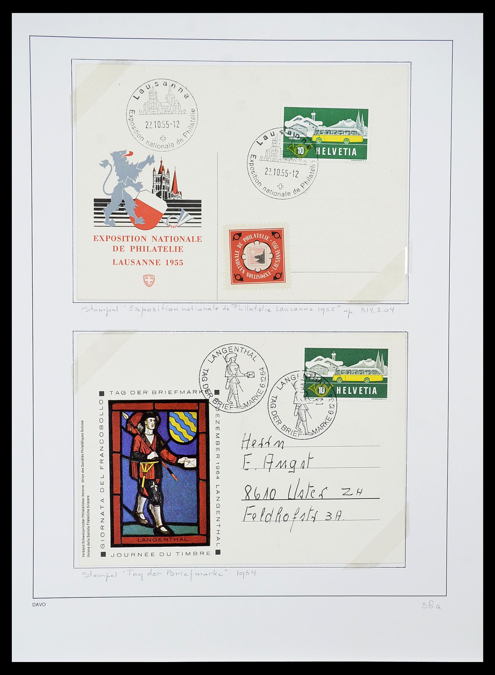 34424 135 - Postzegelverzameling 34424 Zwitserland 1850-2008.