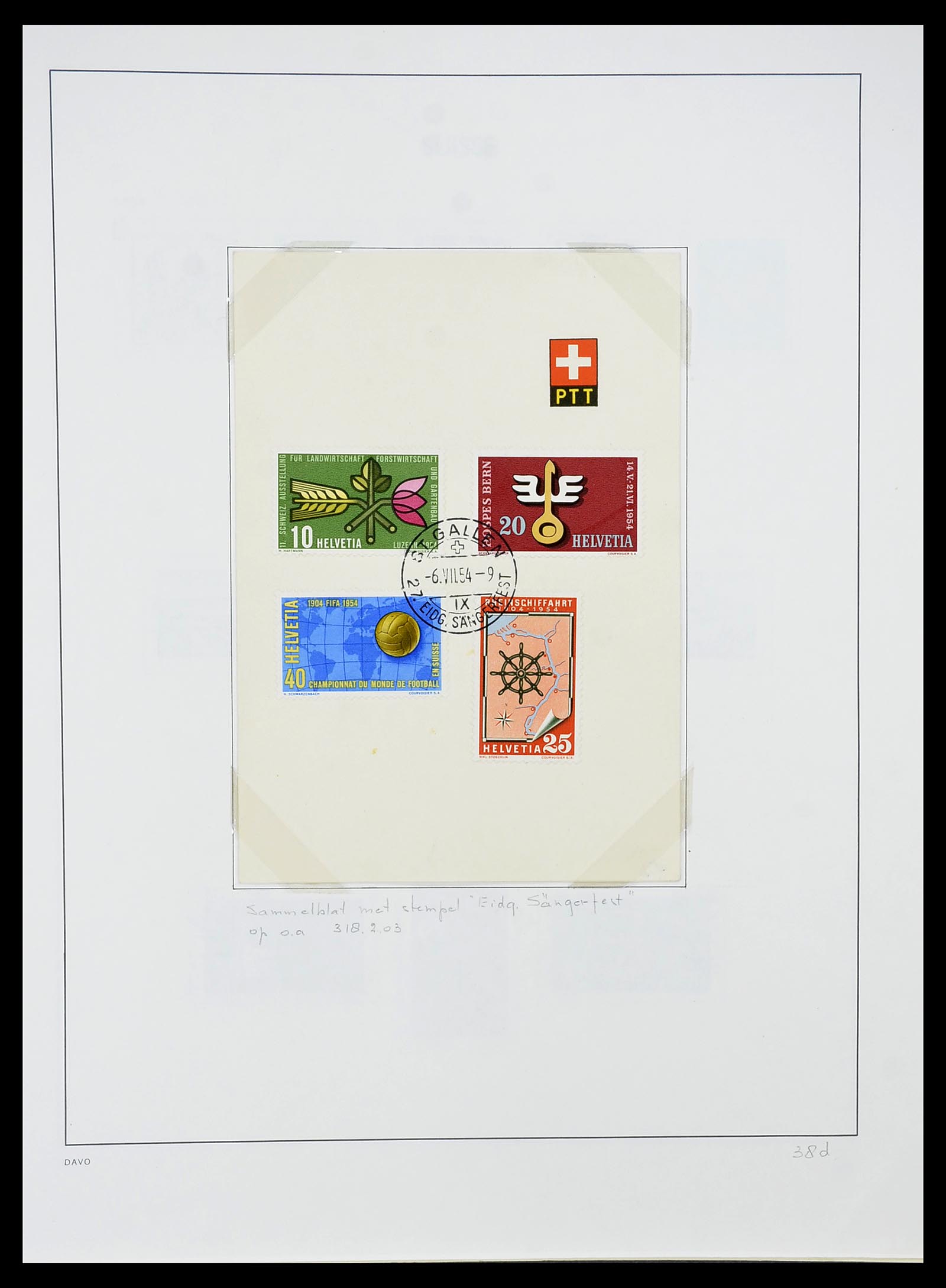 34424 138 - Postzegelverzameling 34424 Zwitserland 1850-2008.