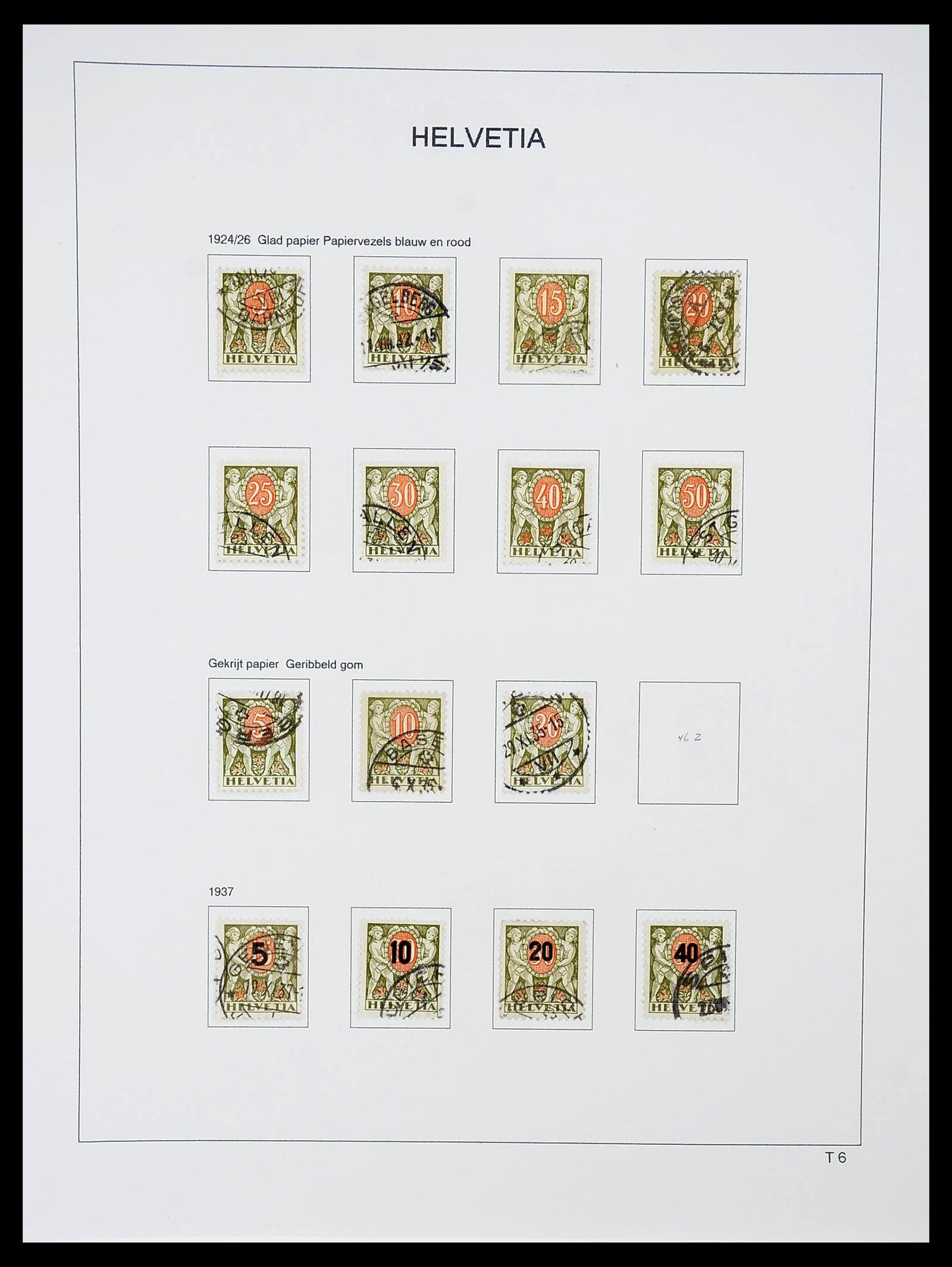 34424 537 - Postzegelverzameling 34424 Zwitserland 1850-2008.