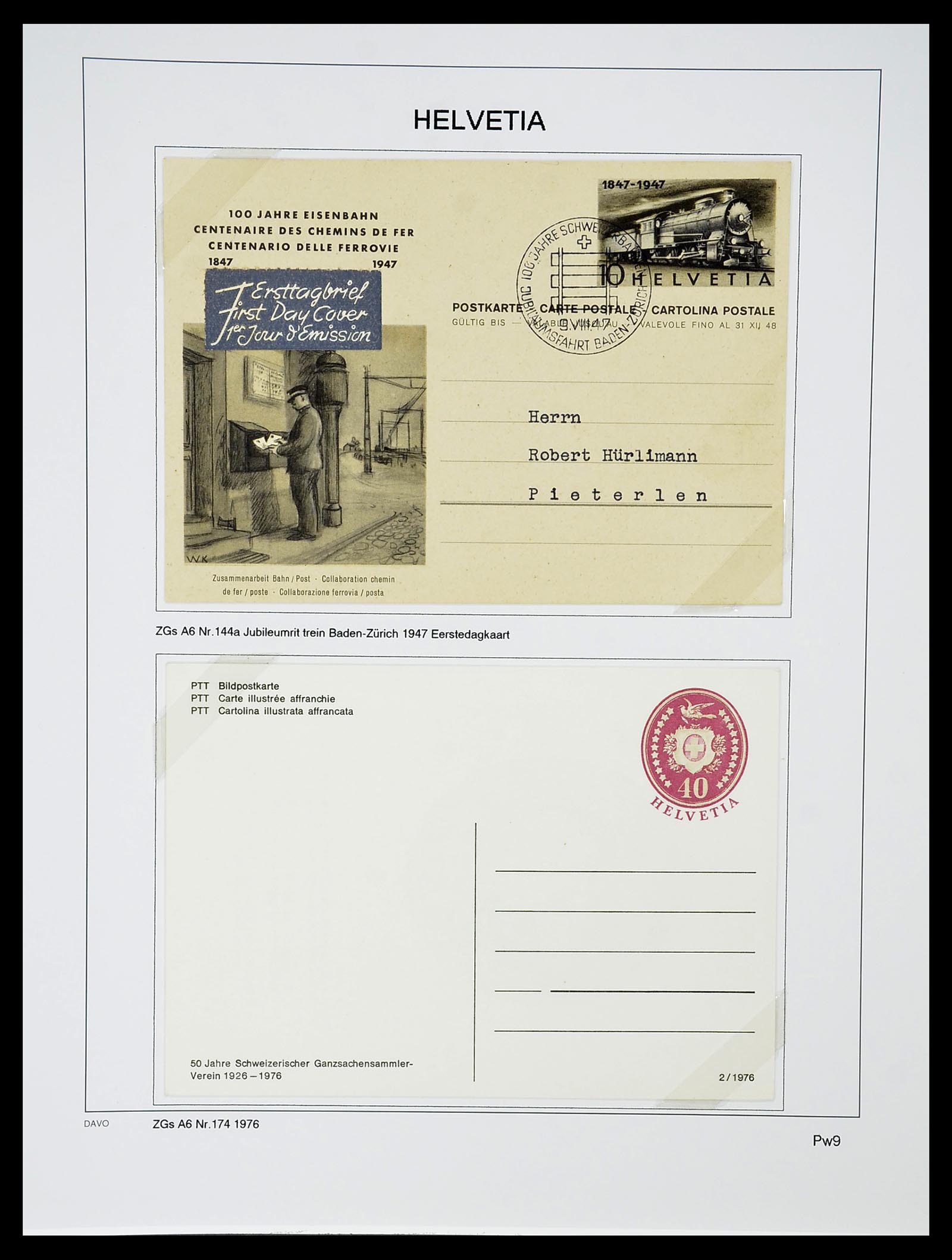 34424 561 - Postzegelverzameling 34424 Zwitserland 1850-2008.