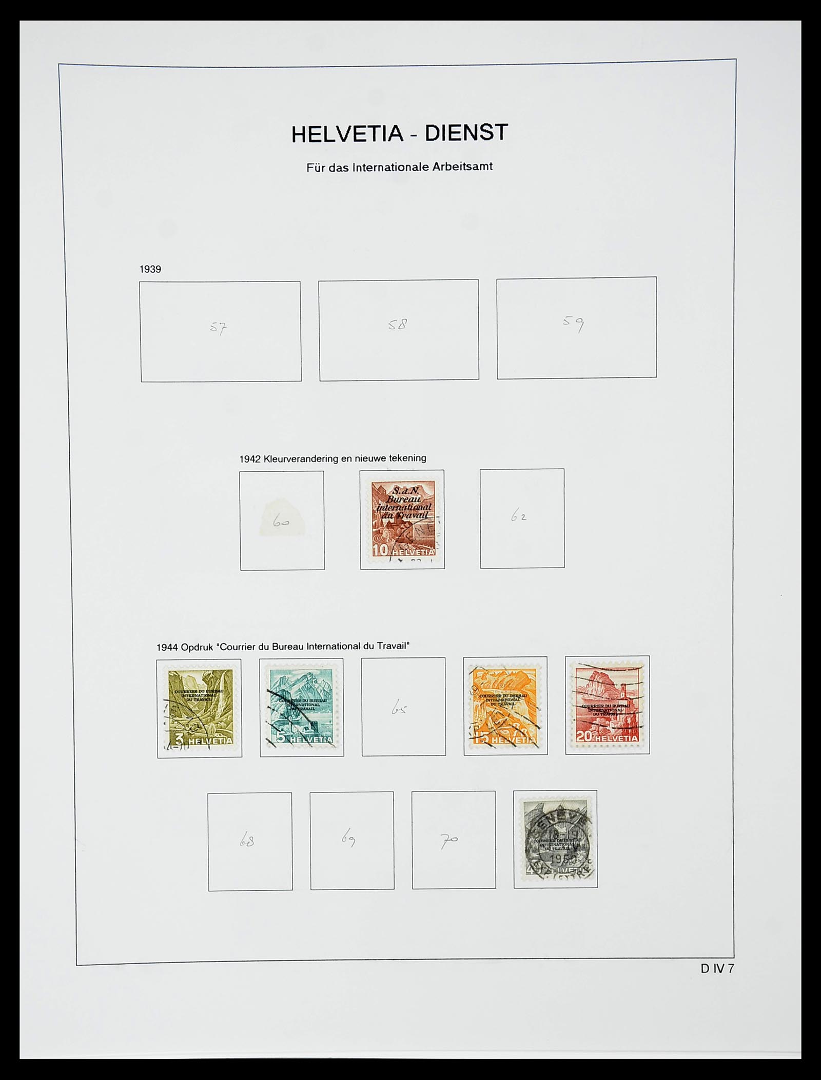 34424 587 - Postzegelverzameling 34424 Zwitserland 1850-2008.