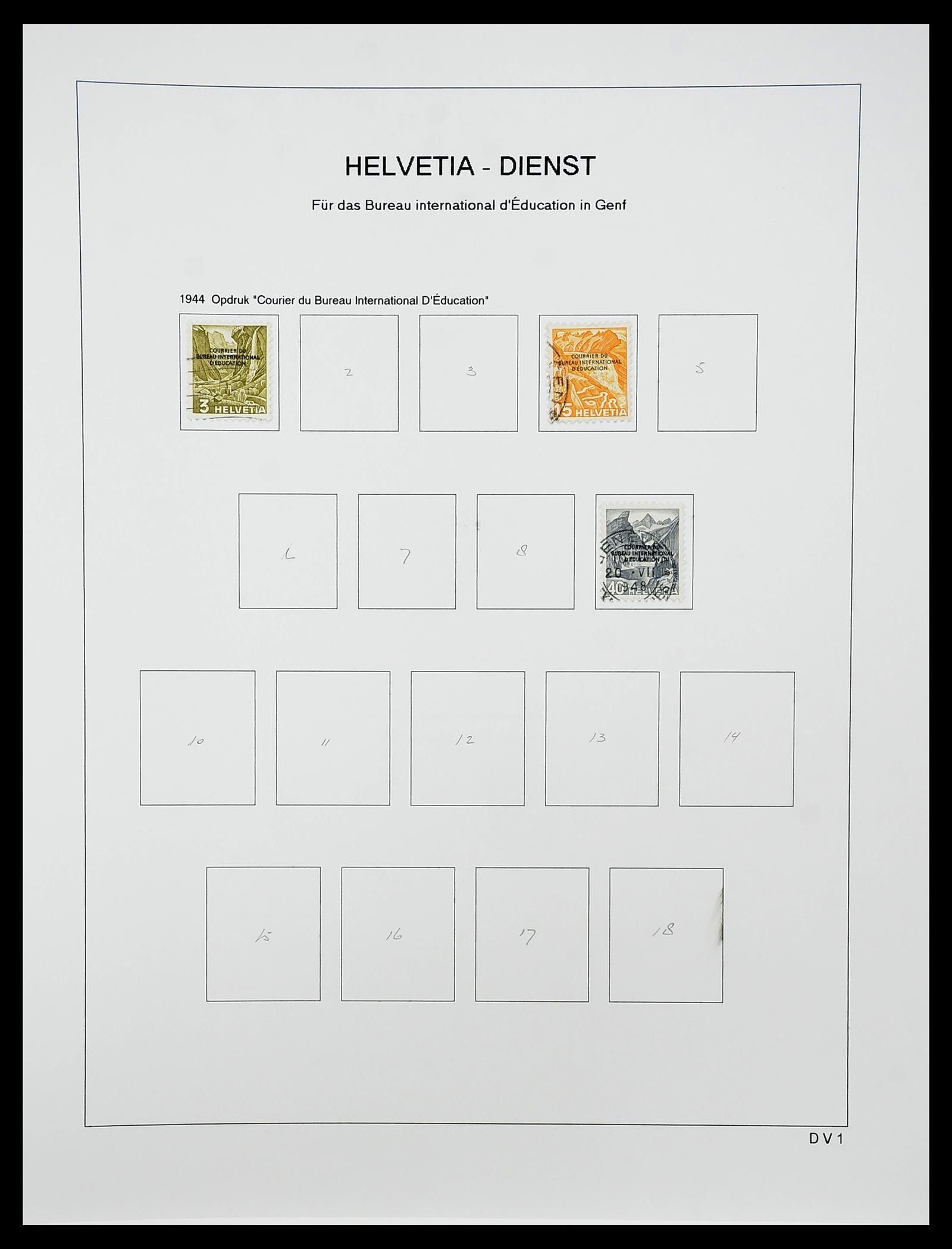 34424 593 - Postzegelverzameling 34424 Zwitserland 1850-2008.