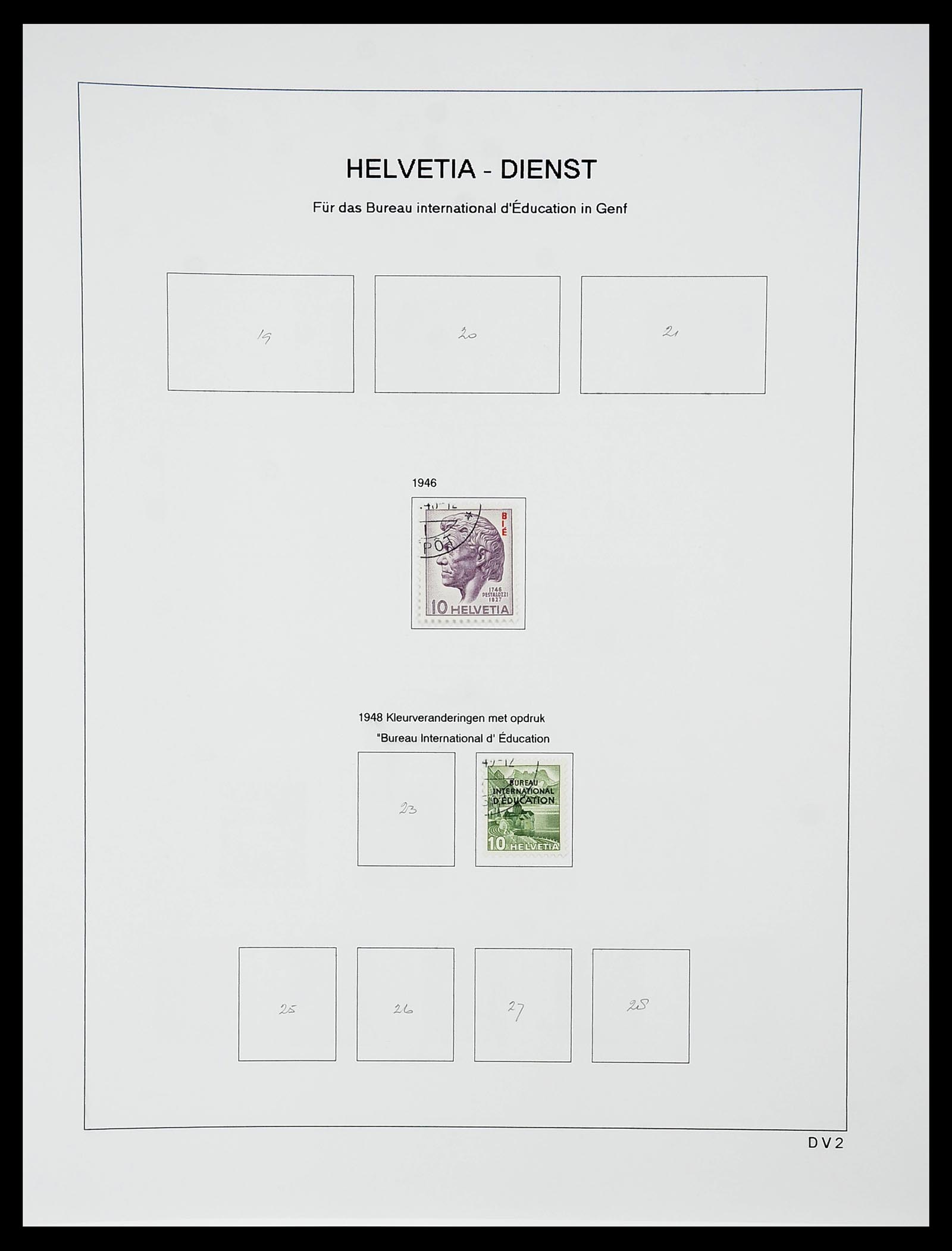 34424 594 - Postzegelverzameling 34424 Zwitserland 1850-2008.