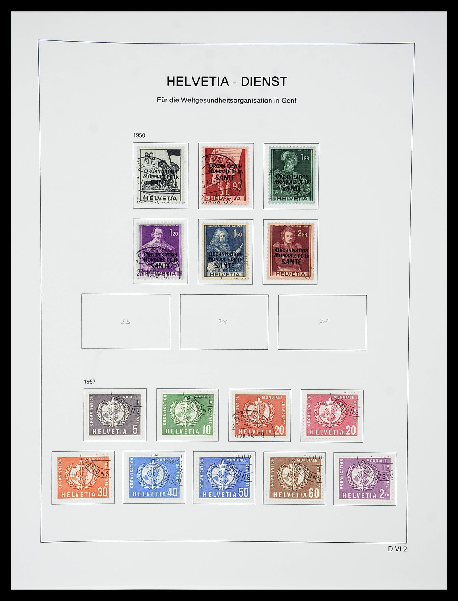34424 597 - Postzegelverzameling 34424 Zwitserland 1850-2008.