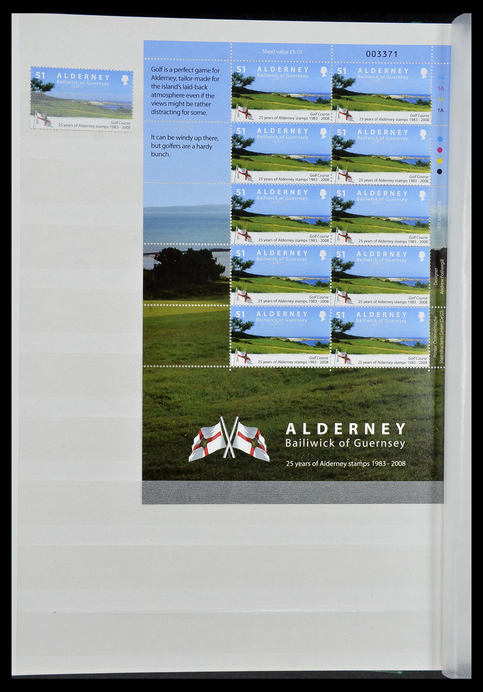 34425 011 - Postzegelverzameling 34425 Motief Golf 1959-2012.