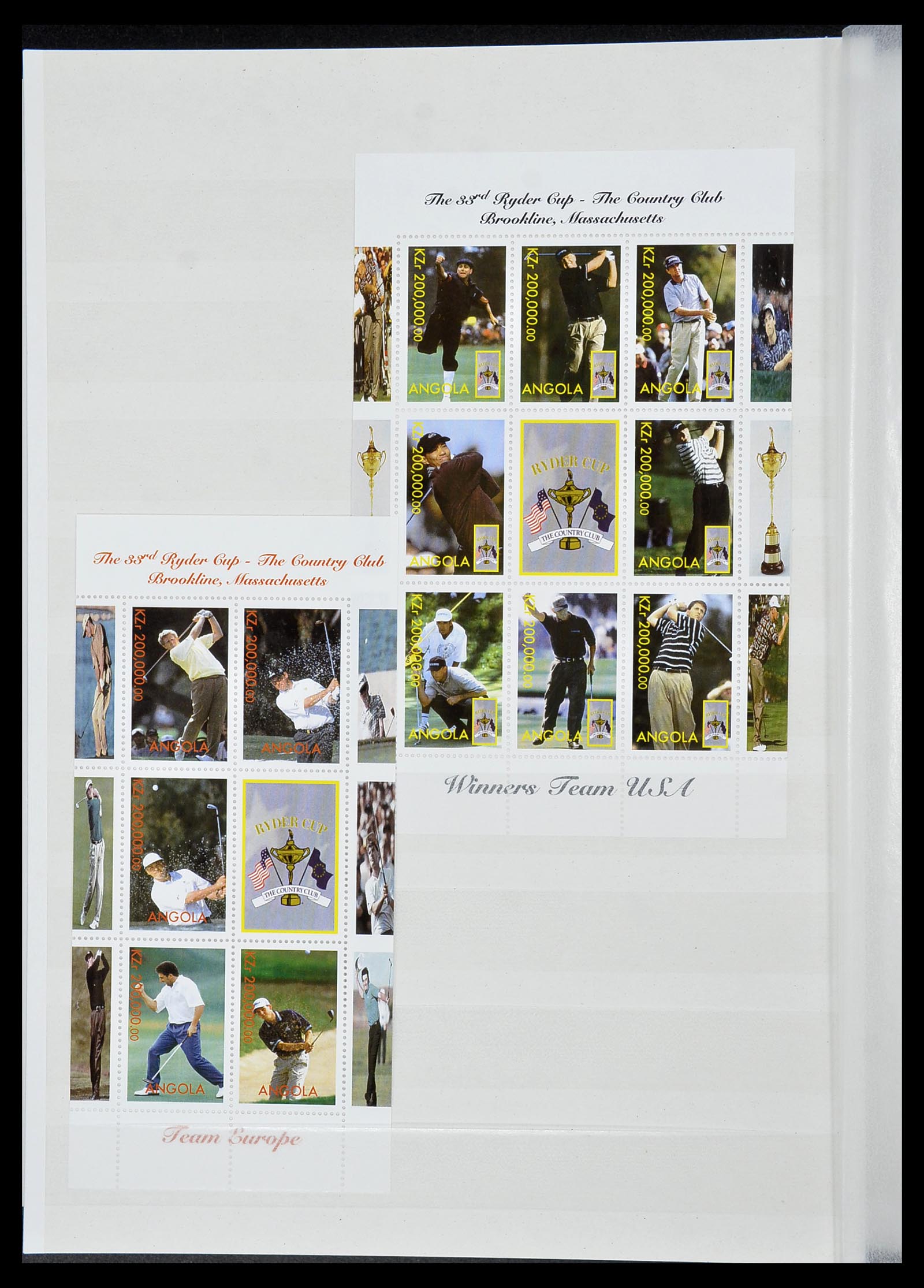 34425 015 - Postzegelverzameling 34425 Motief Golf 1959-2012.