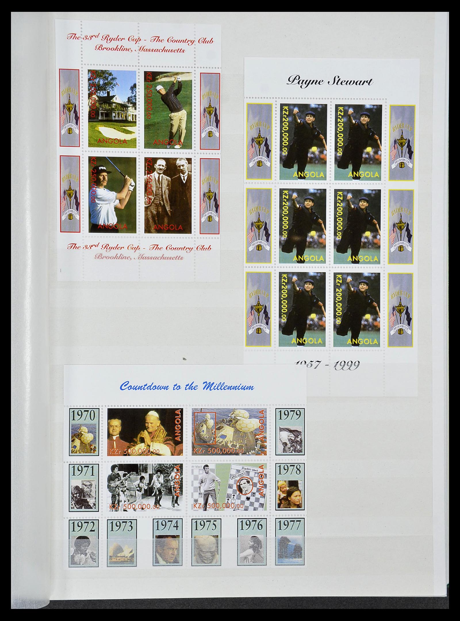 34425 016 - Postzegelverzameling 34425 Motief Golf 1959-2012.