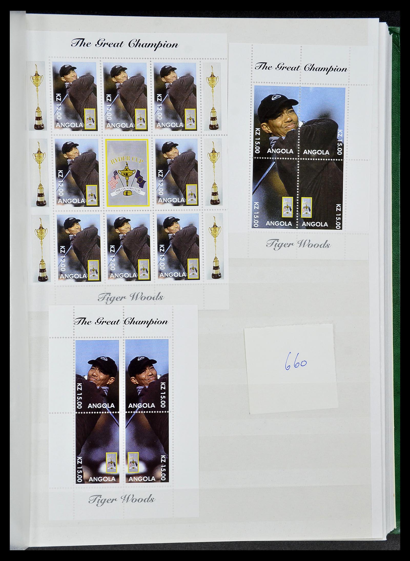 34425 020 - Postzegelverzameling 34425 Motief Golf 1959-2012.
