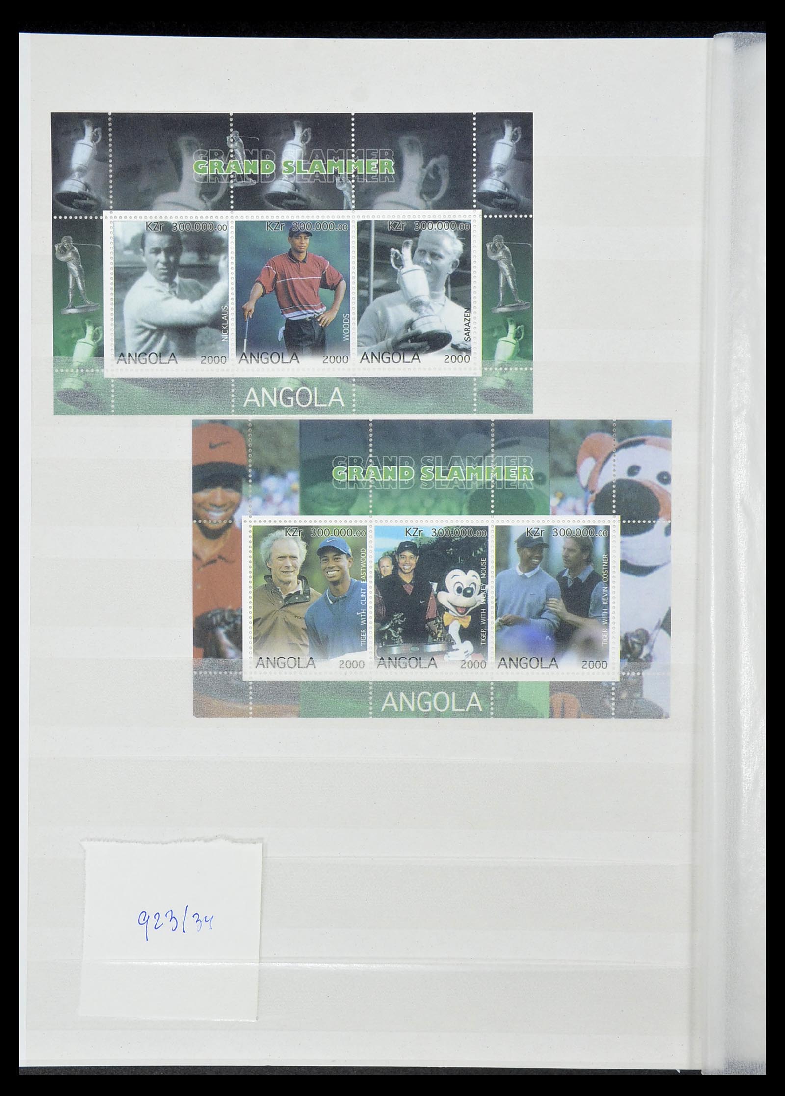 34425 023 - Postzegelverzameling 34425 Motief Golf 1959-2012.