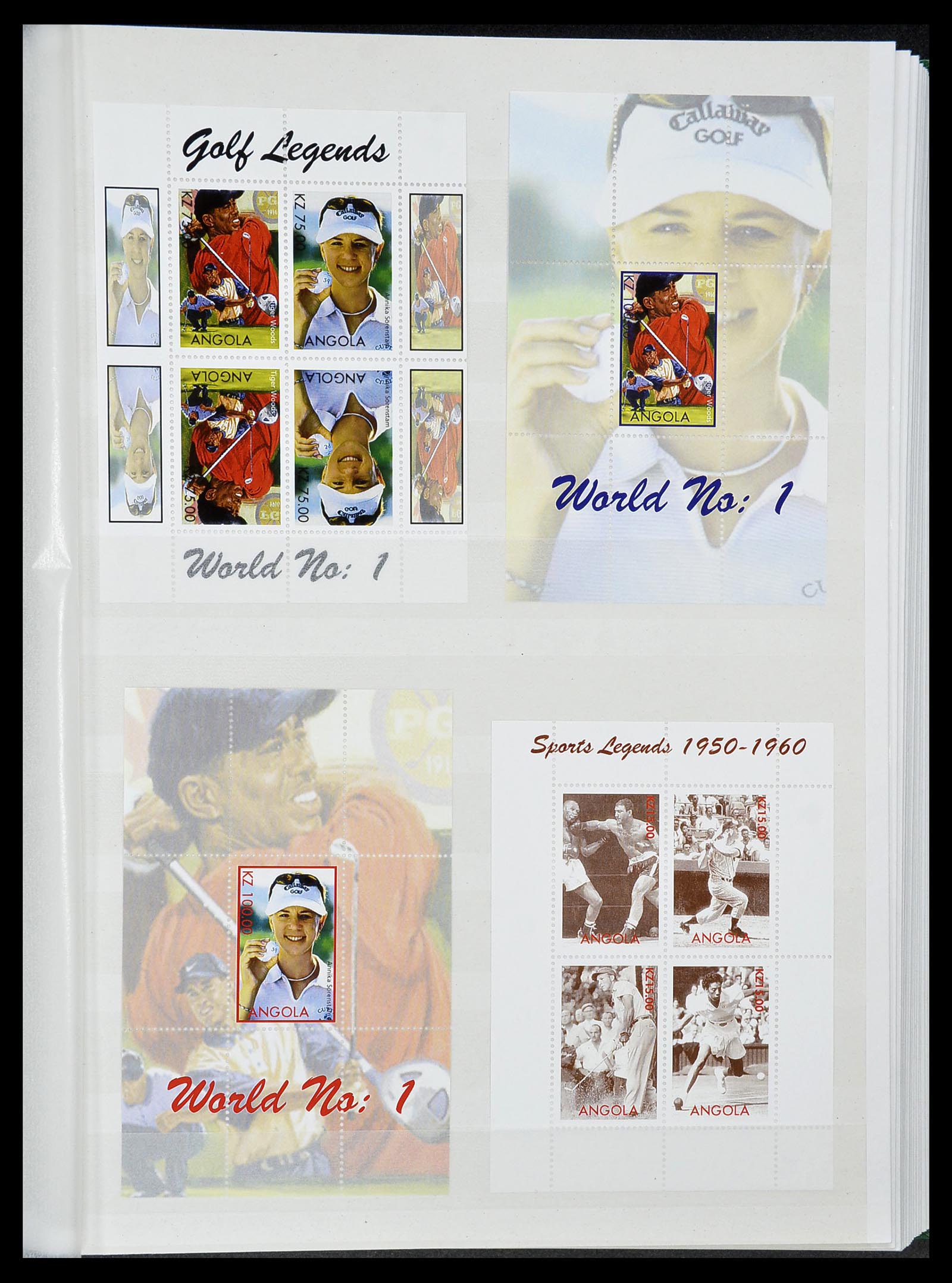 34425 024 - Postzegelverzameling 34425 Motief Golf 1959-2012.