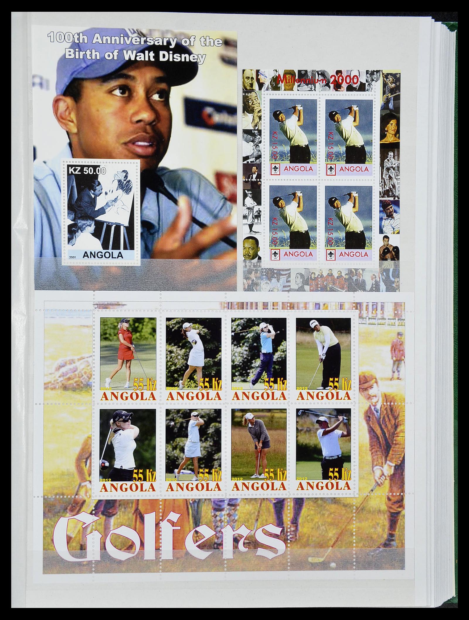 34425 028 - Postzegelverzameling 34425 Motief Golf 1959-2012.