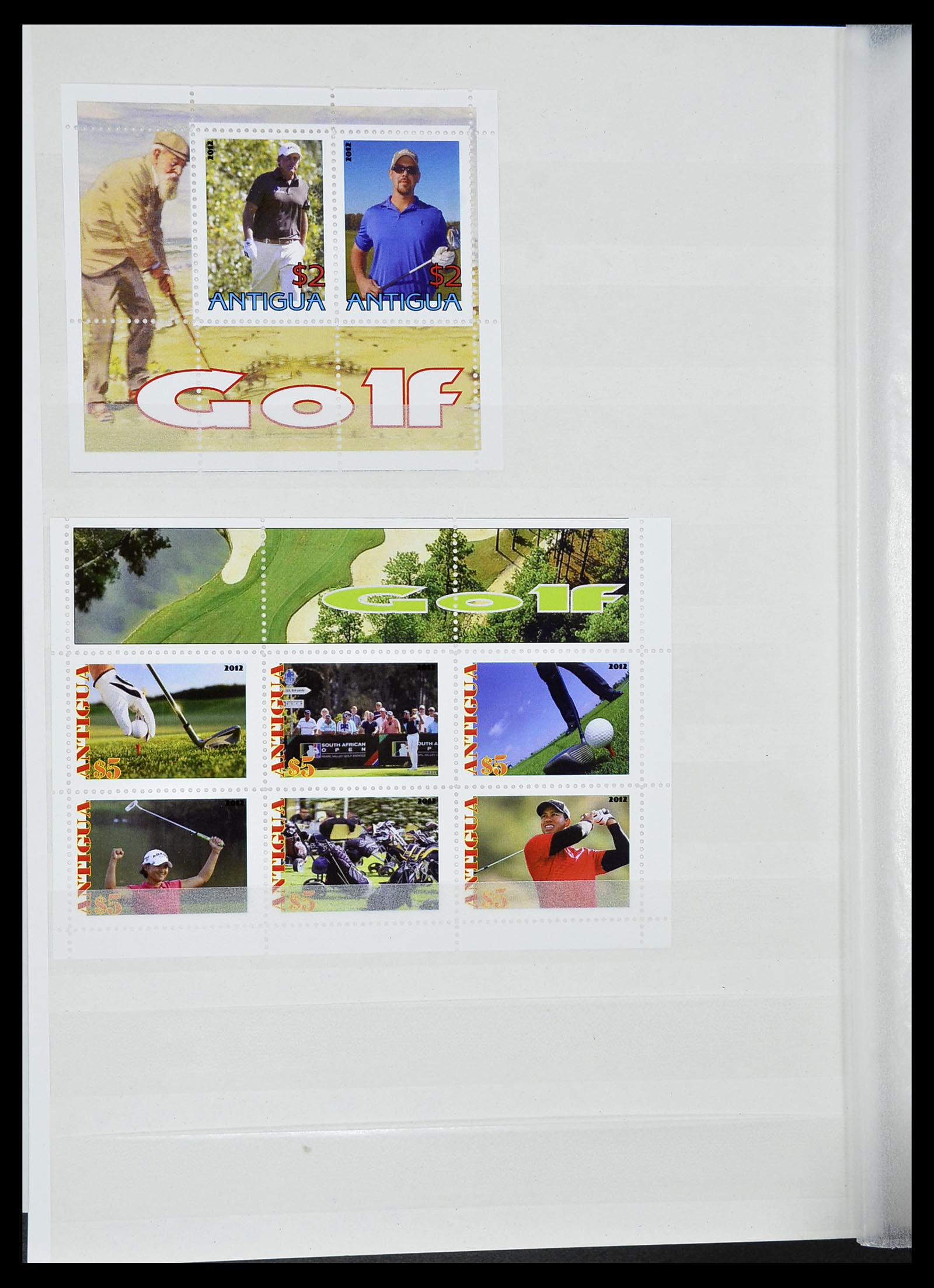 34425 031 - Postzegelverzameling 34425 Motief Golf 1959-2012.
