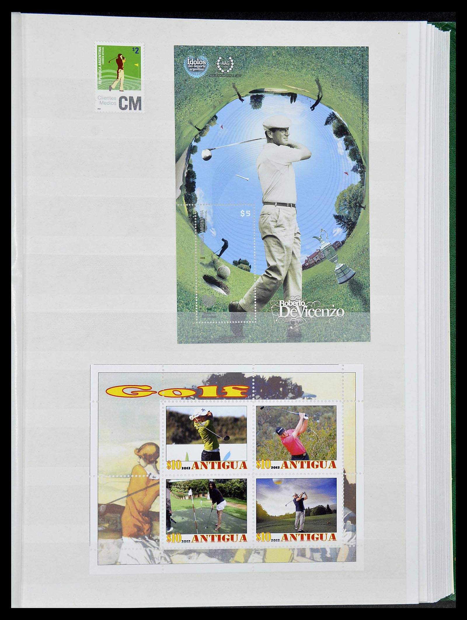 34425 034 - Postzegelverzameling 34425 Motief Golf 1959-2012.