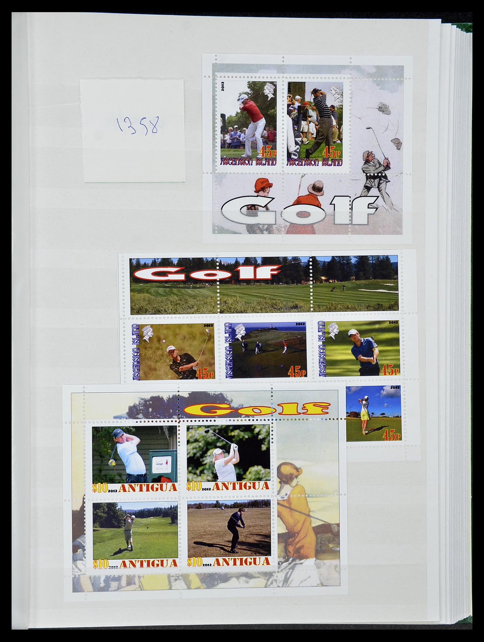 34425 036 - Postzegelverzameling 34425 Motief Golf 1959-2012.
