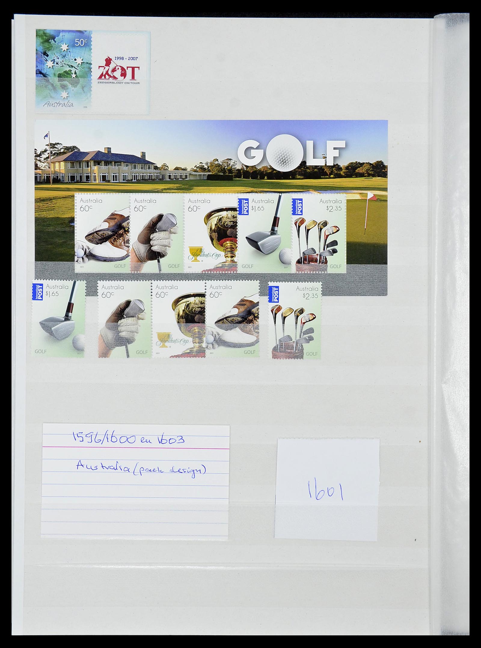 34425 039 - Postzegelverzameling 34425 Motief Golf 1959-2012.