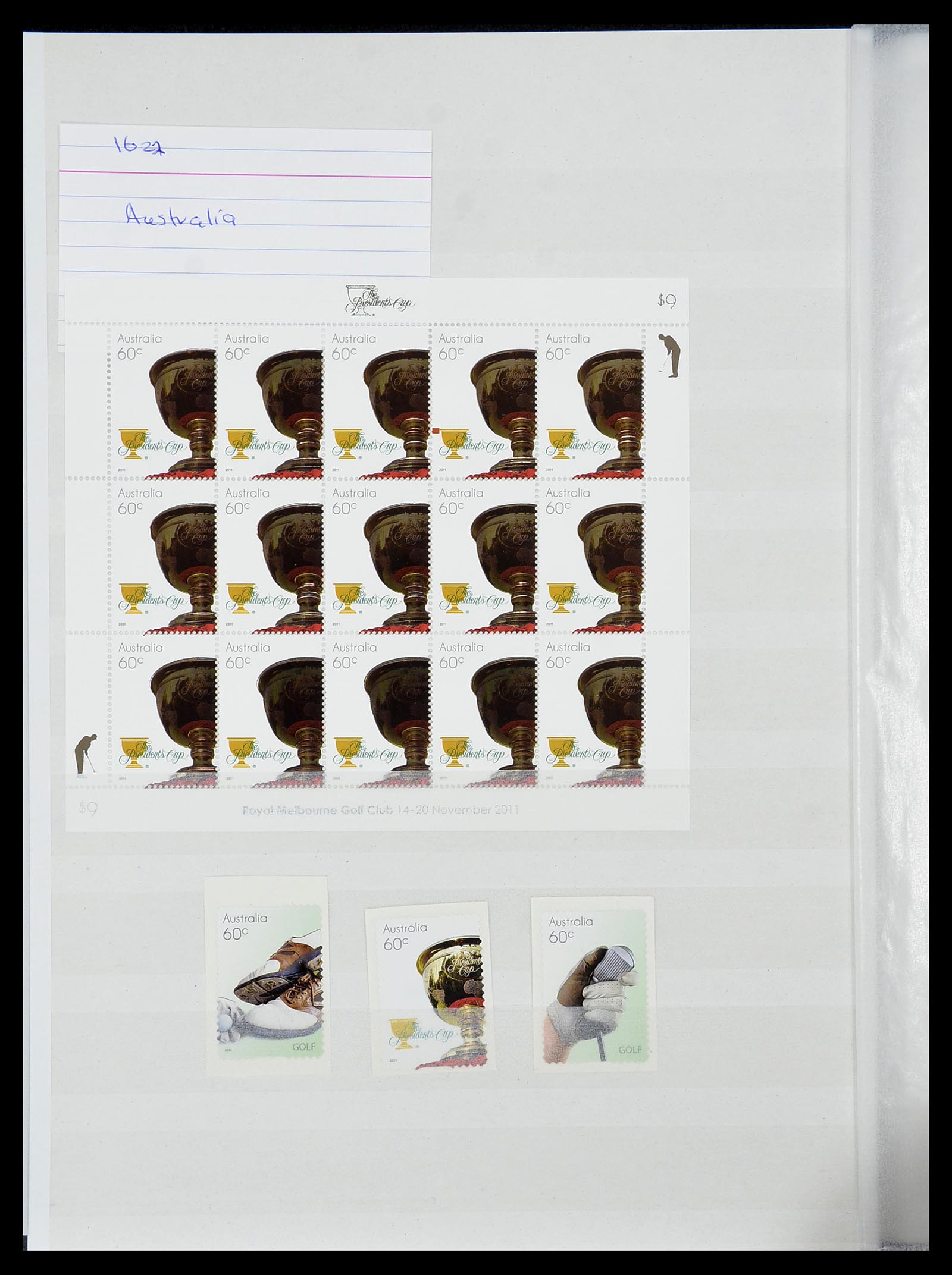 34425 041 - Postzegelverzameling 34425 Motief Golf 1959-2012.