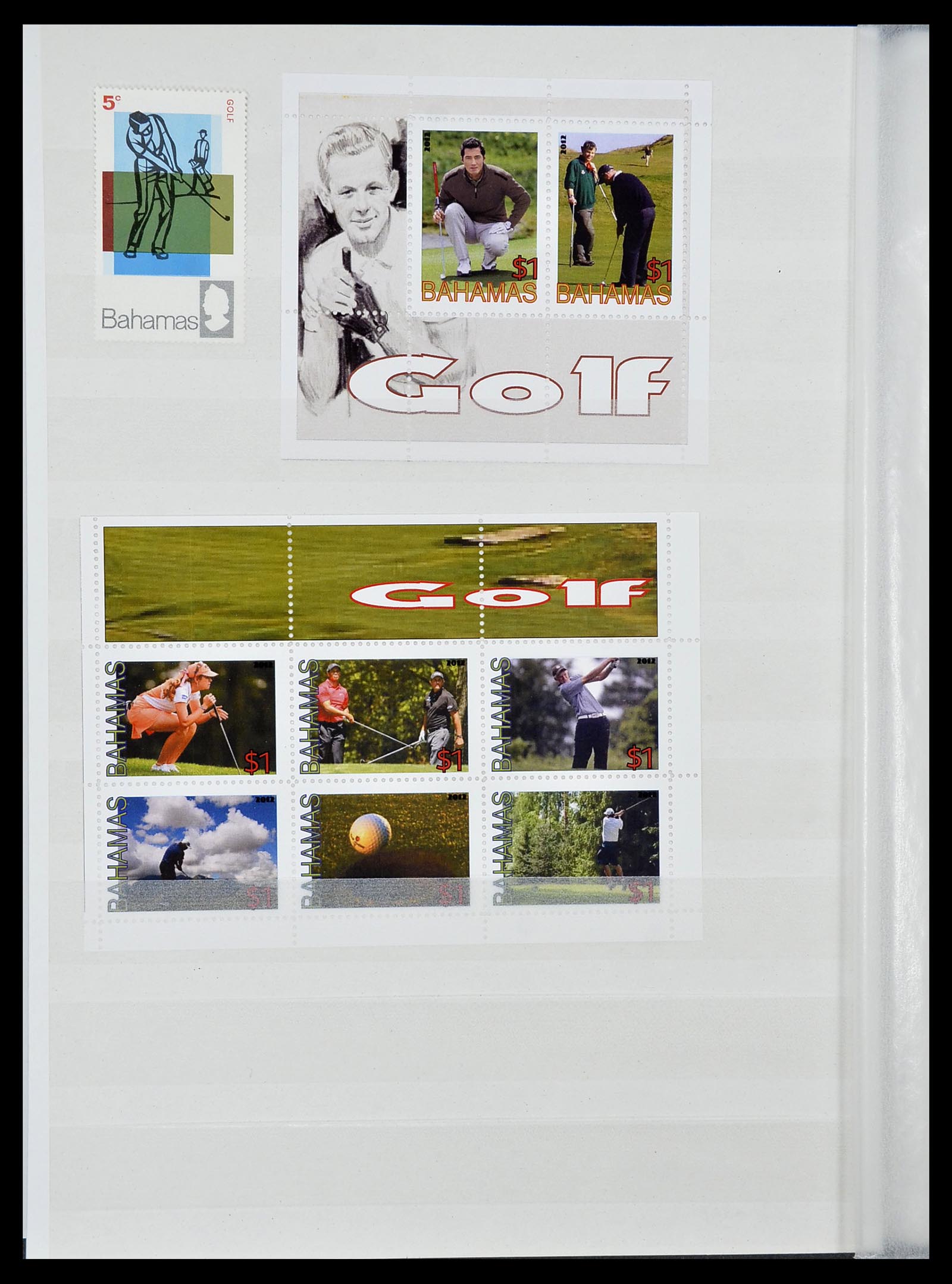 34425 042 - Postzegelverzameling 34425 Motief Golf 1959-2012.