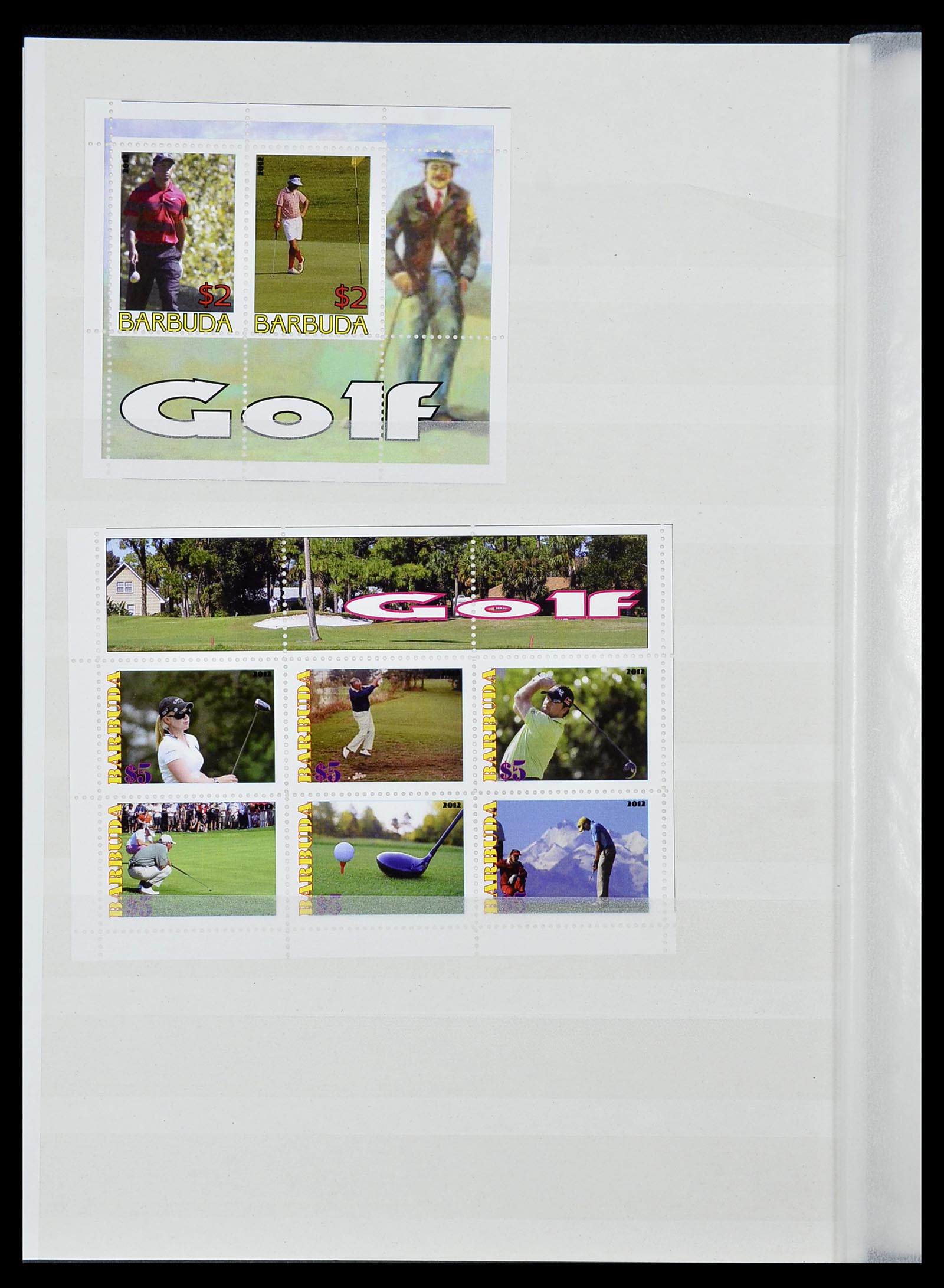 34425 044 - Postzegelverzameling 34425 Motief Golf 1959-2012.