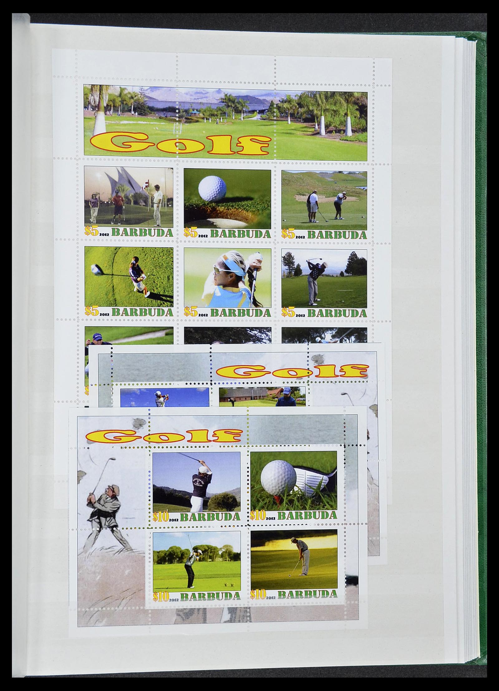 34425 045 - Postzegelverzameling 34425 Motief Golf 1959-2012.