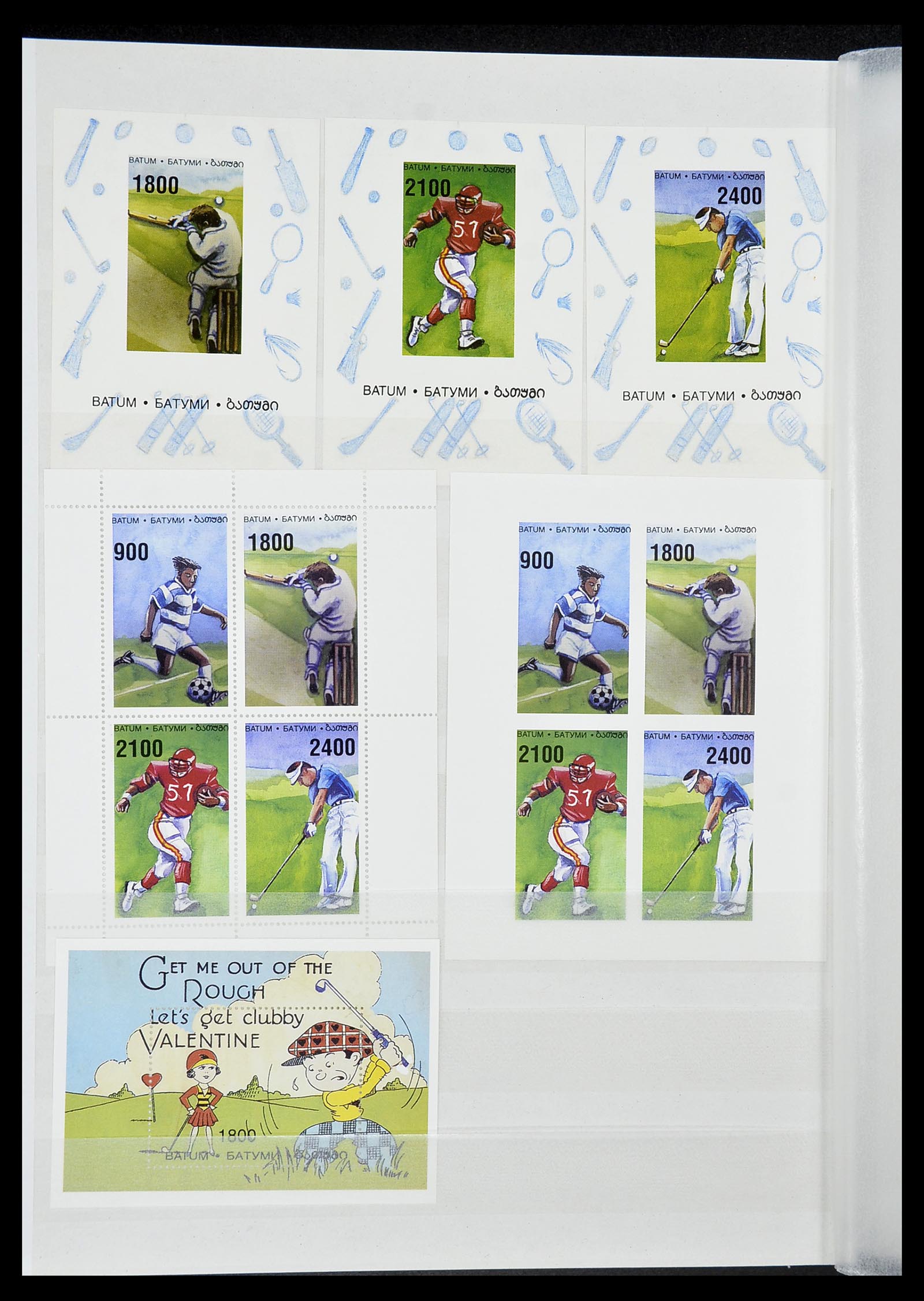 34425 050 - Postzegelverzameling 34425 Motief Golf 1959-2012.