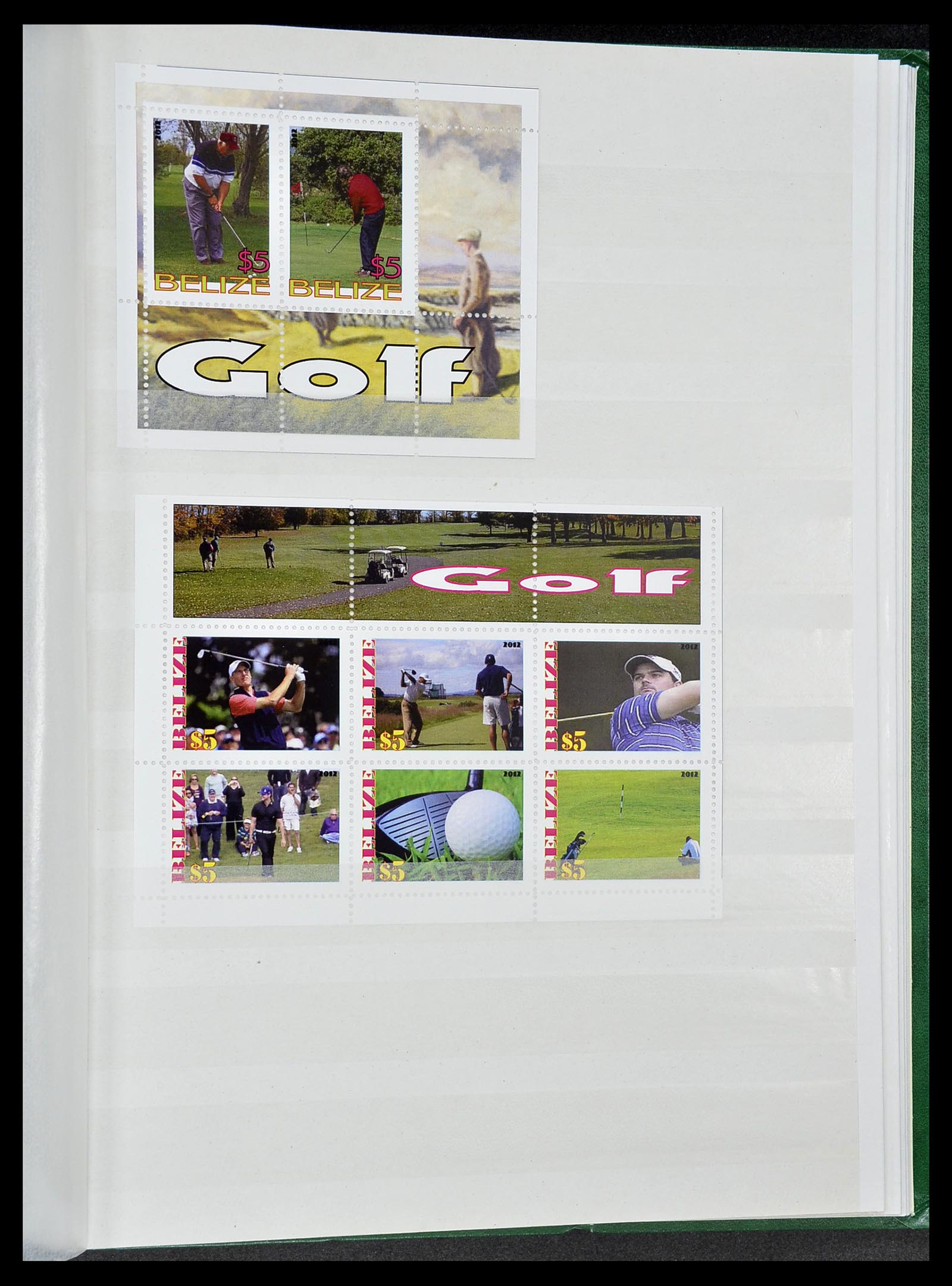 34425 052 - Postzegelverzameling 34425 Motief Golf 1959-2012.