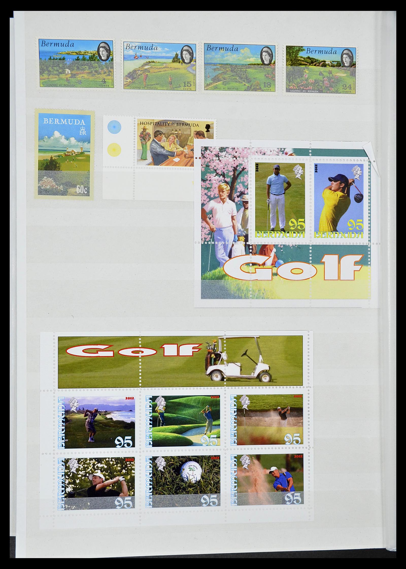 34425 055 - Postzegelverzameling 34425 Motief Golf 1959-2012.