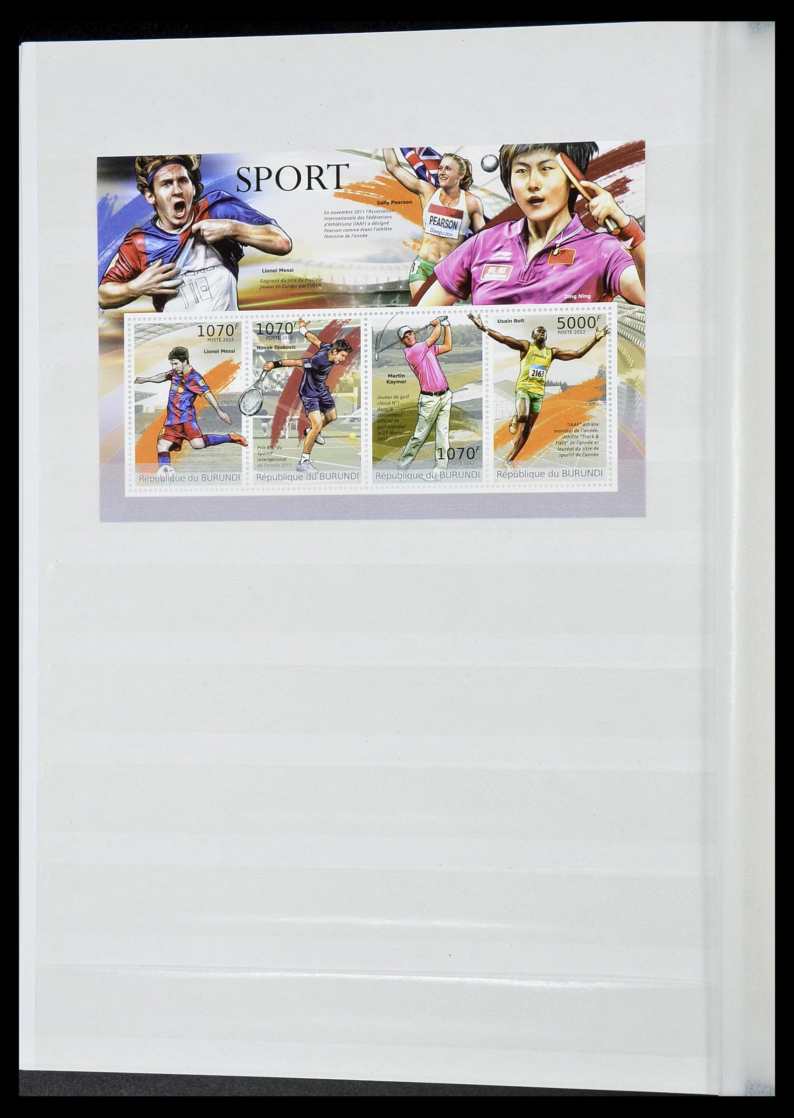 34425 061 - Postzegelverzameling 34425 Motief Golf 1959-2012.