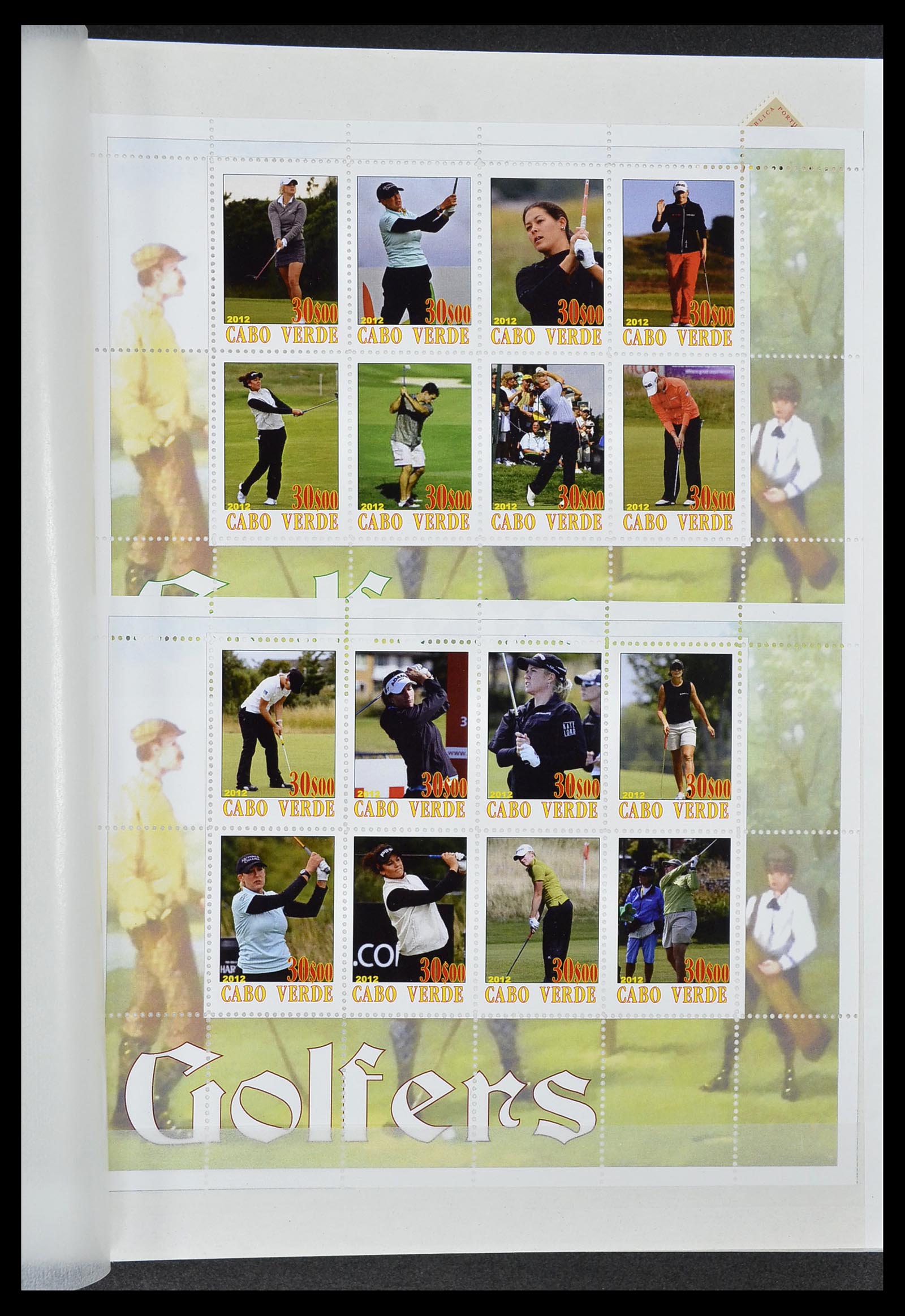 34425 070 - Postzegelverzameling 34425 Motief Golf 1959-2012.