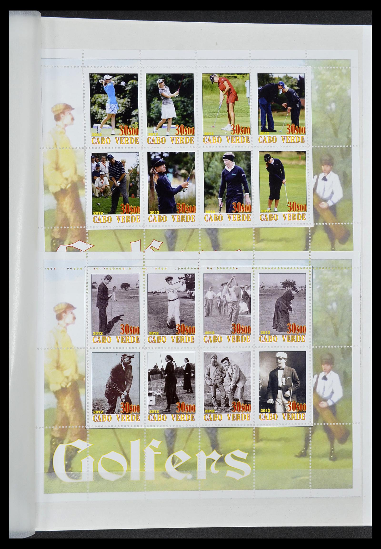 34425 071 - Postzegelverzameling 34425 Motief Golf 1959-2012.