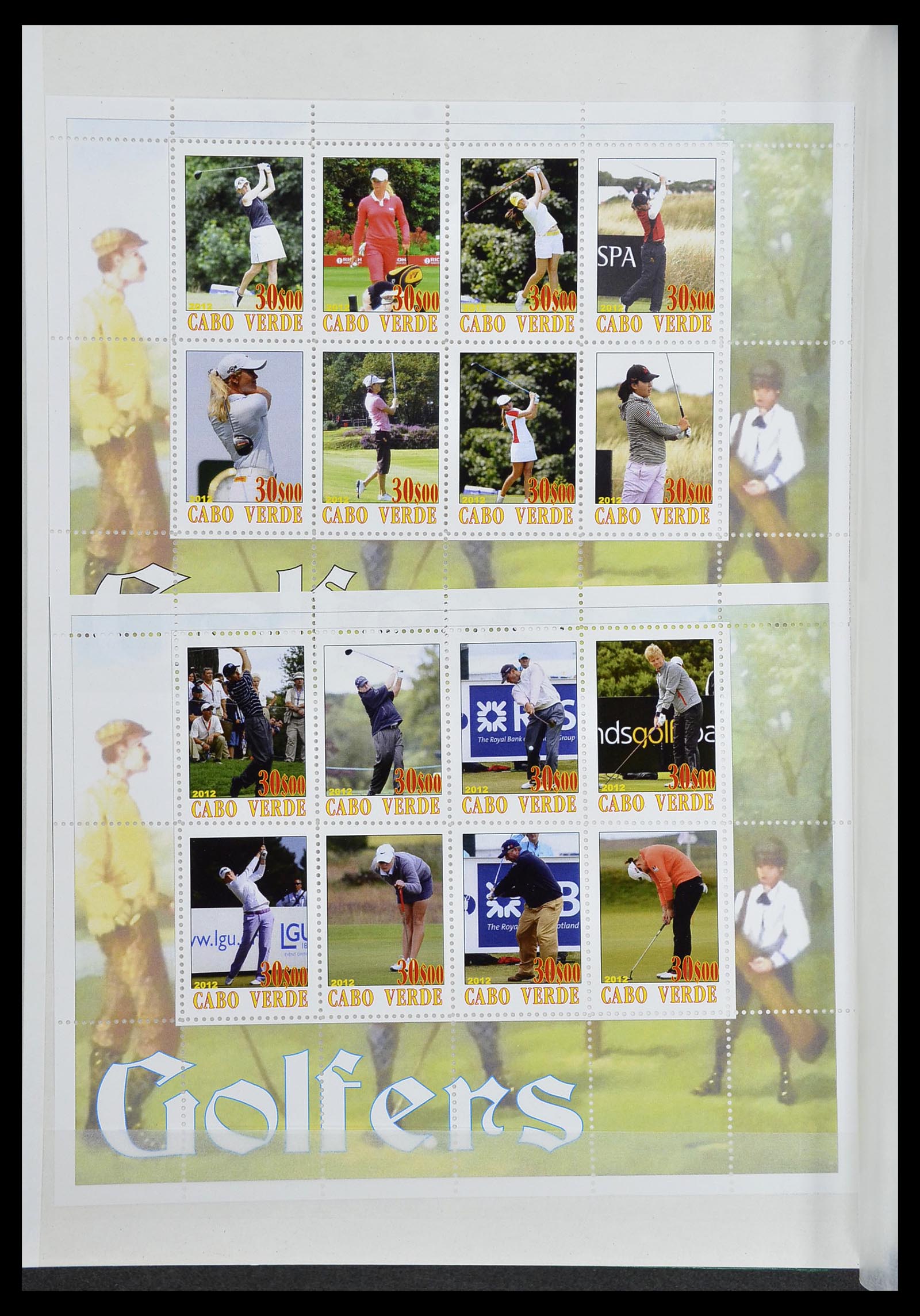 34425 072 - Postzegelverzameling 34425 Motief Golf 1959-2012.