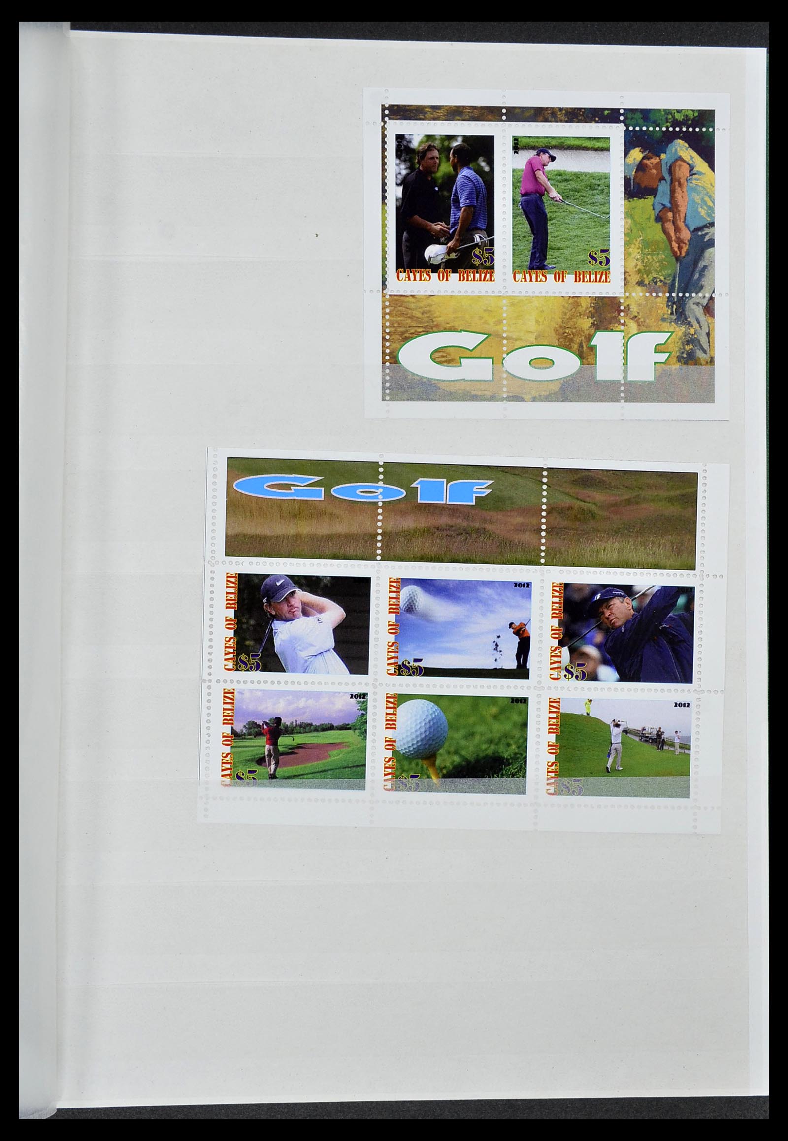 34425 074 - Postzegelverzameling 34425 Motief Golf 1959-2012.