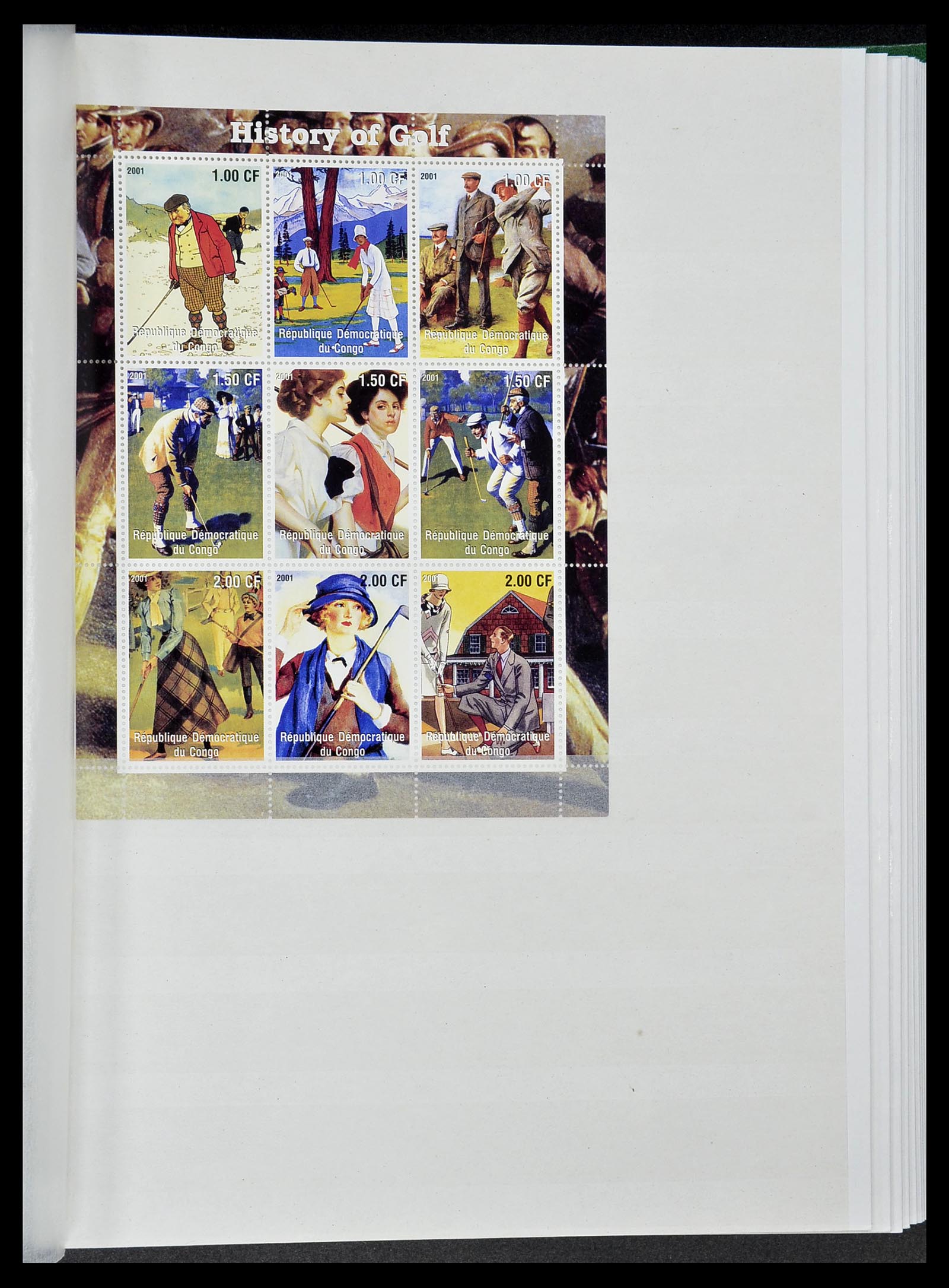 34425 088 - Postzegelverzameling 34425 Motief Golf 1959-2012.