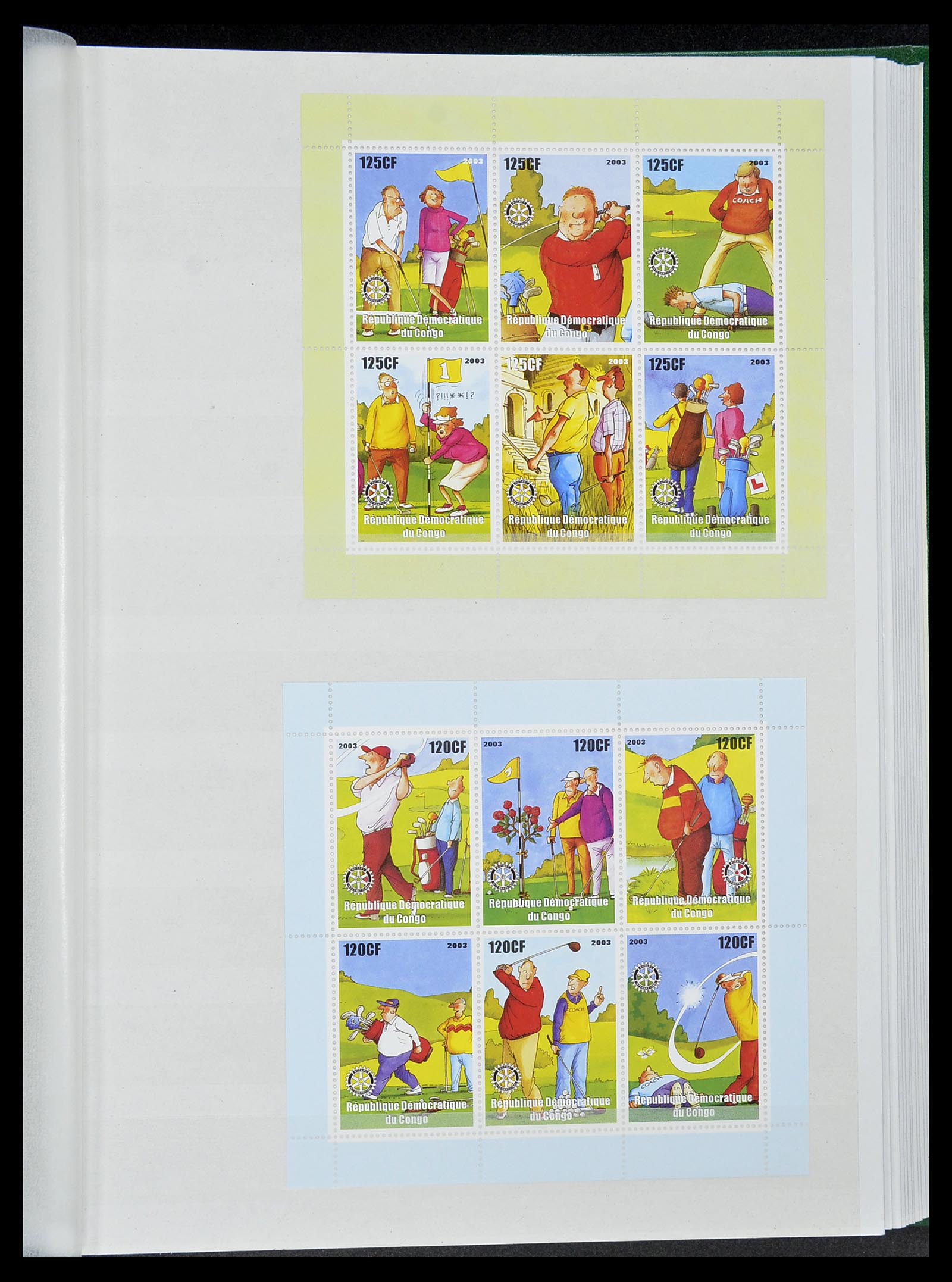 34425 093 - Postzegelverzameling 34425 Motief Golf 1959-2012.