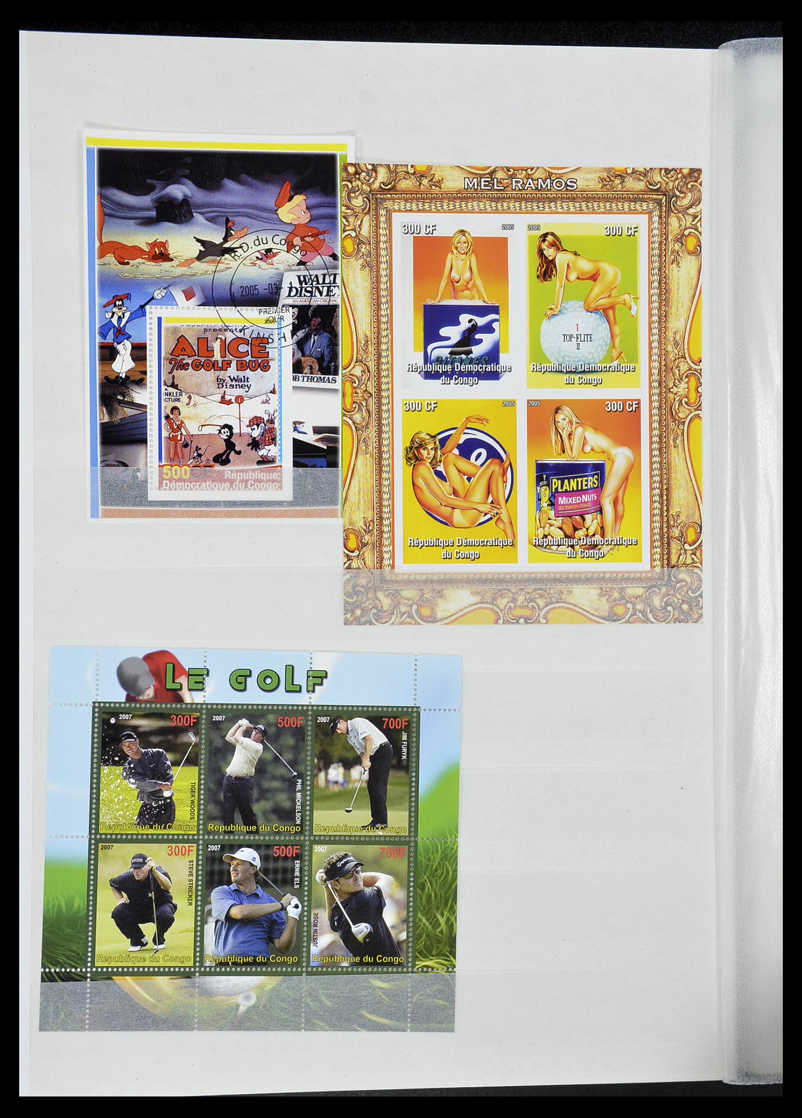 34425 095 - Postzegelverzameling 34425 Motief Golf 1959-2012.