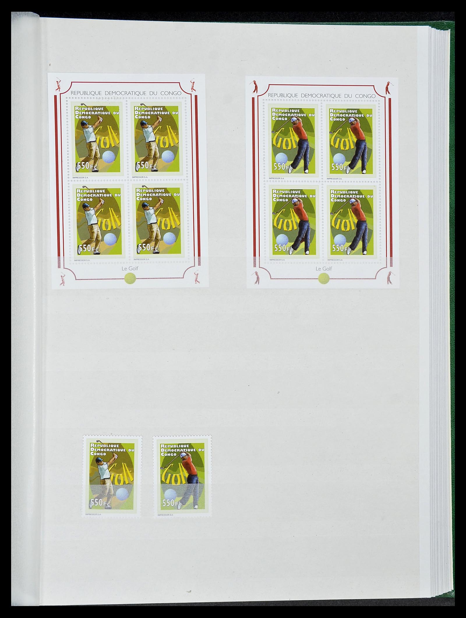 34425 097 - Postzegelverzameling 34425 Motief Golf 1959-2012.