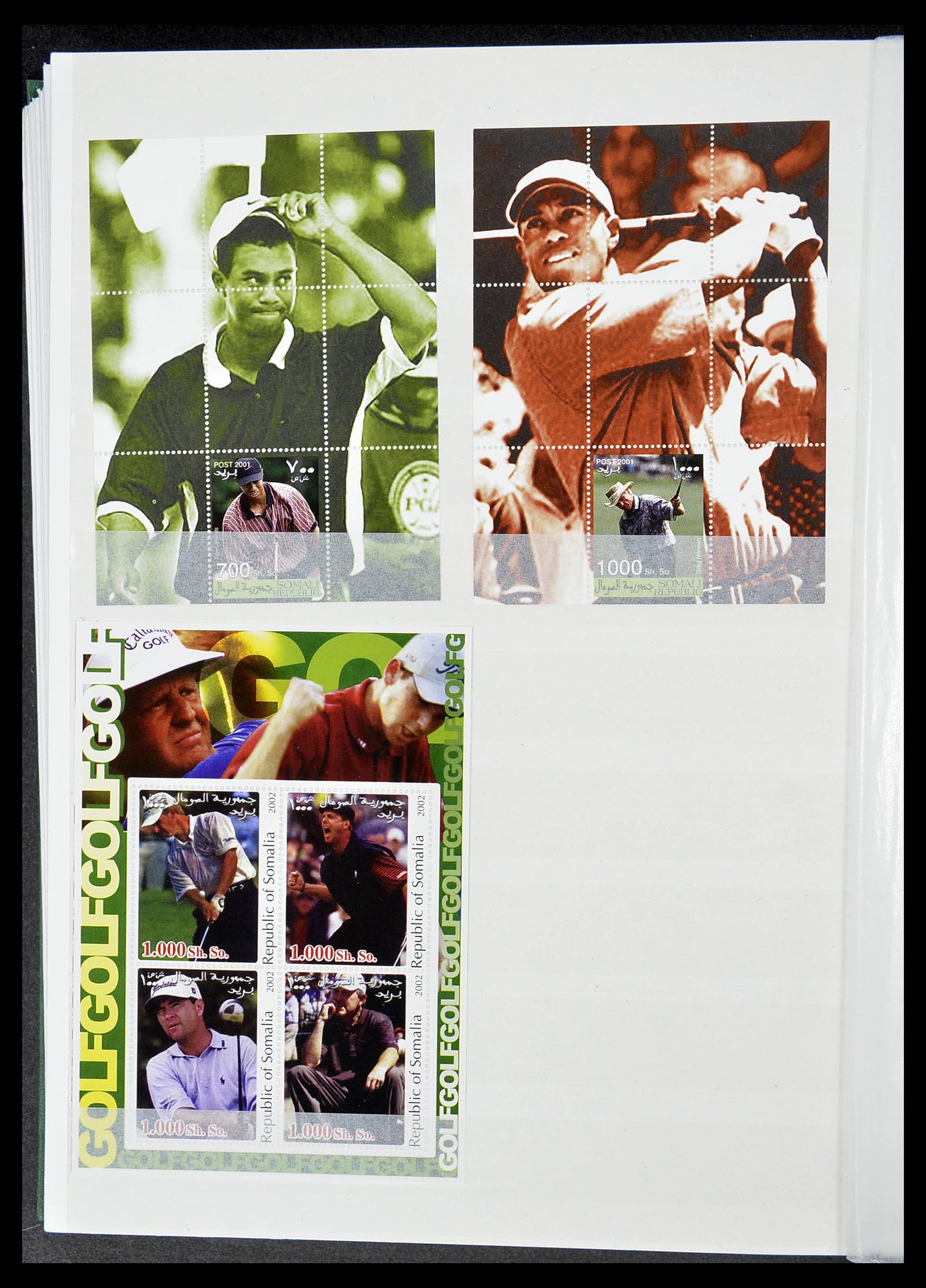 34425 344 - Postzegelverzameling 34425 Motief Golf 1959-2012.