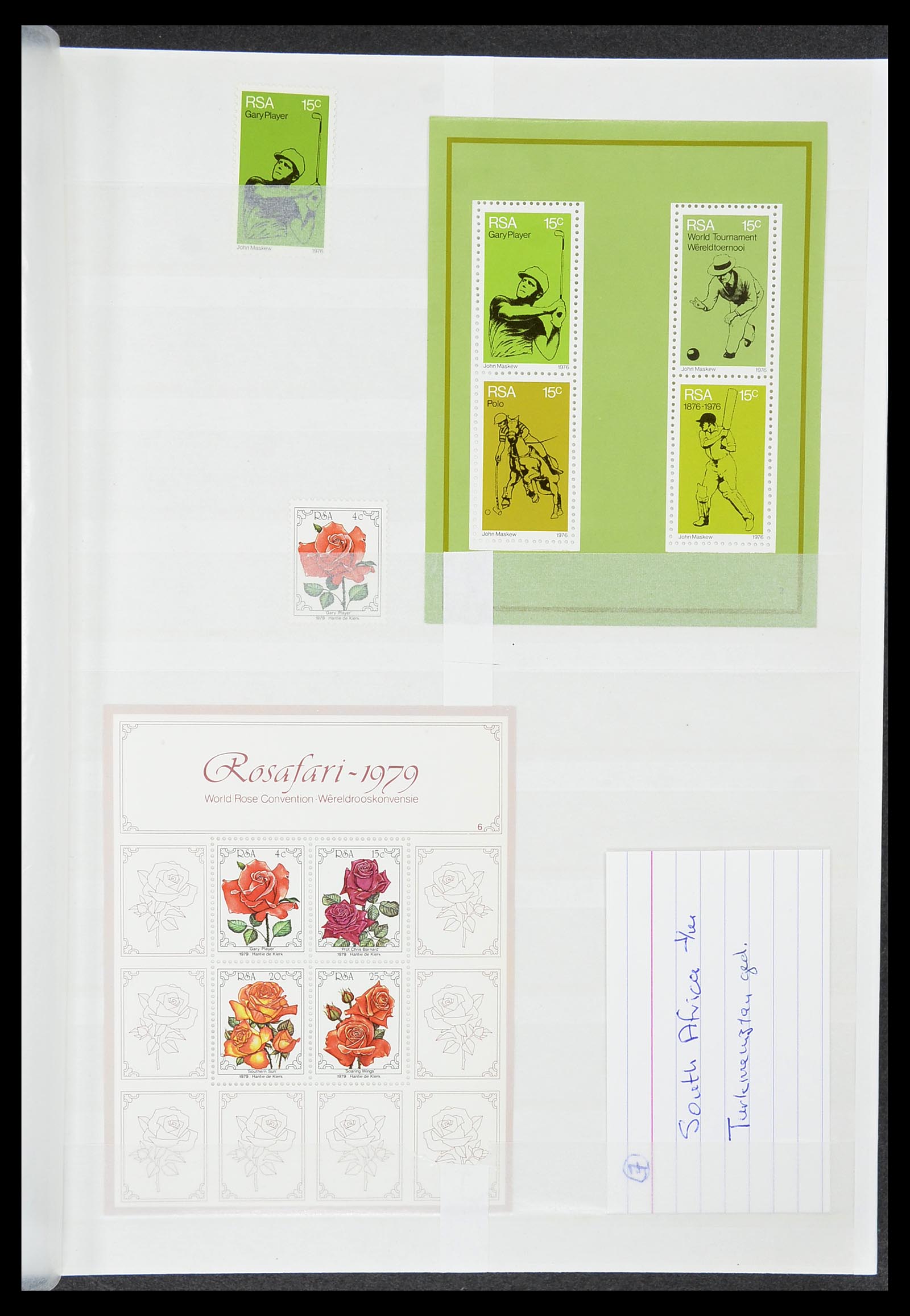 34425 355 - Postzegelverzameling 34425 Motief Golf 1959-2012.